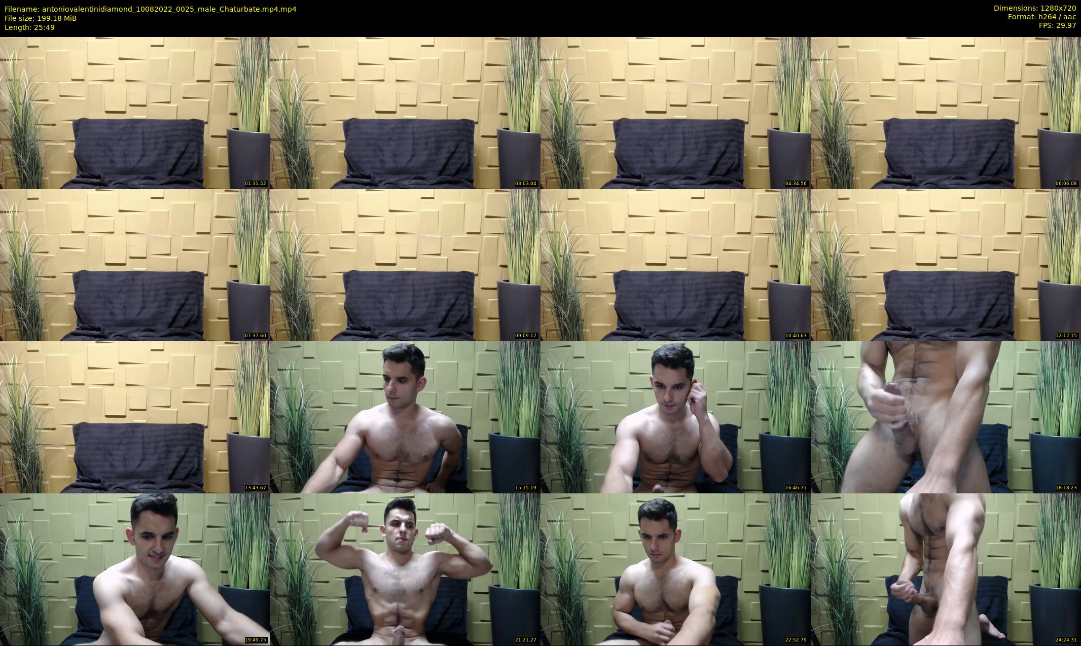 antoniovalentinidiamond — 26 minute Chaturbate male cam show recording, 720p, Aug 10, 2022