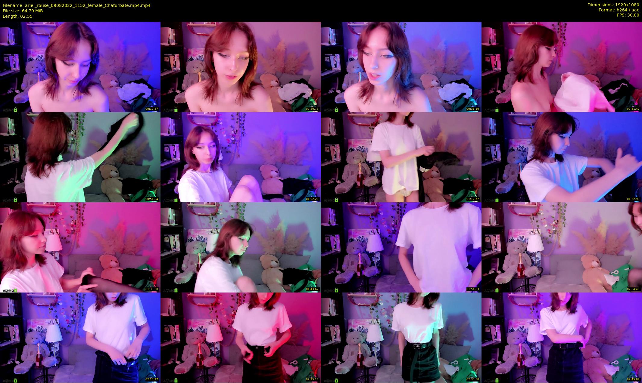 ariel_rouse — 3 minute Chaturbate female cam show recording, 1080p, Aug 9, 2022