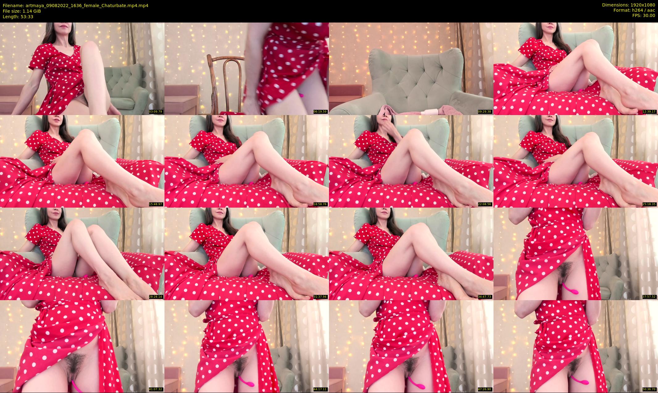artmaya — 54 minute Chaturbate female cam show recording, 1080p, Aug 9, 2022