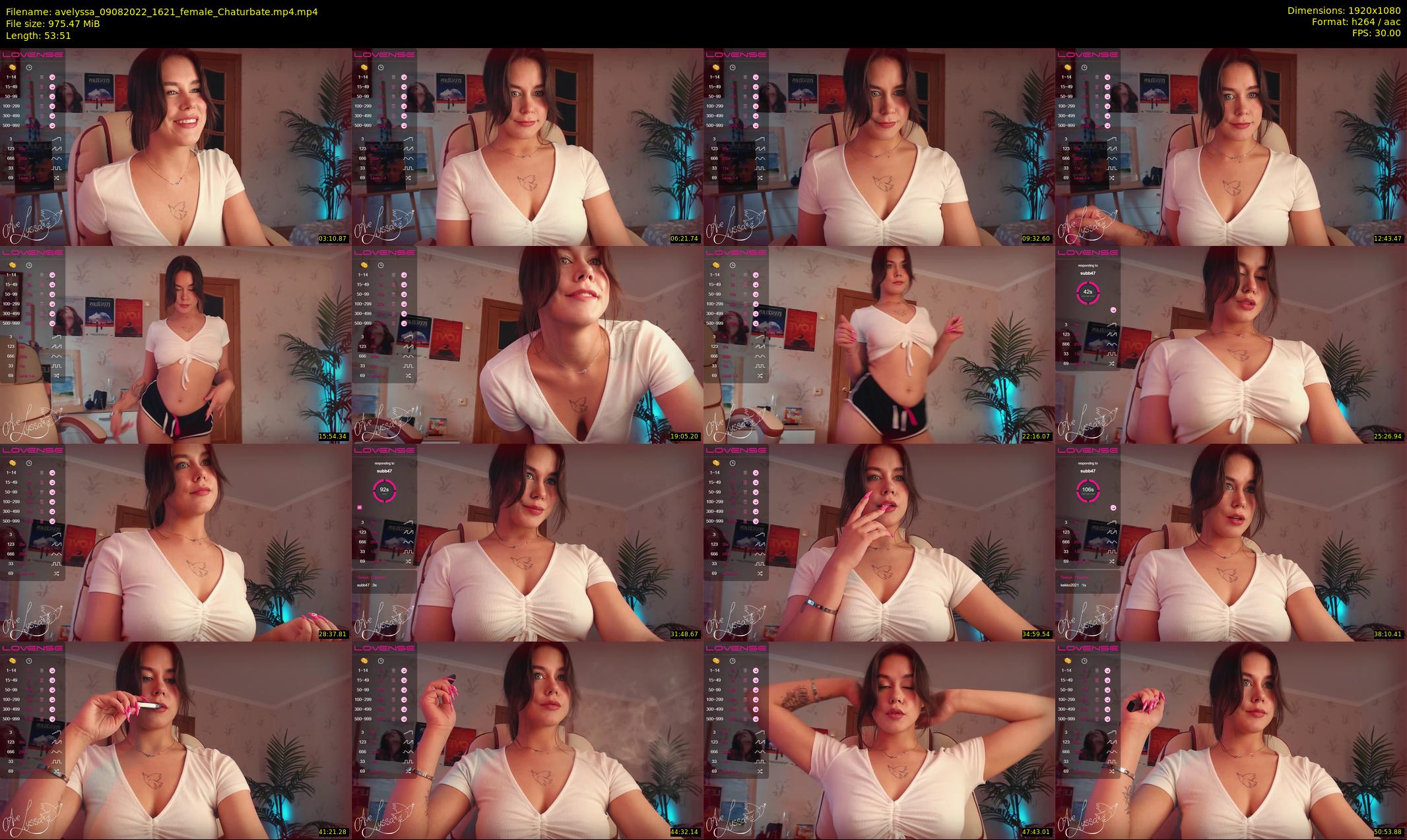 avelyssa — 54 minute Chaturbate female cam show recording, 1080p, Aug 9, 2022
