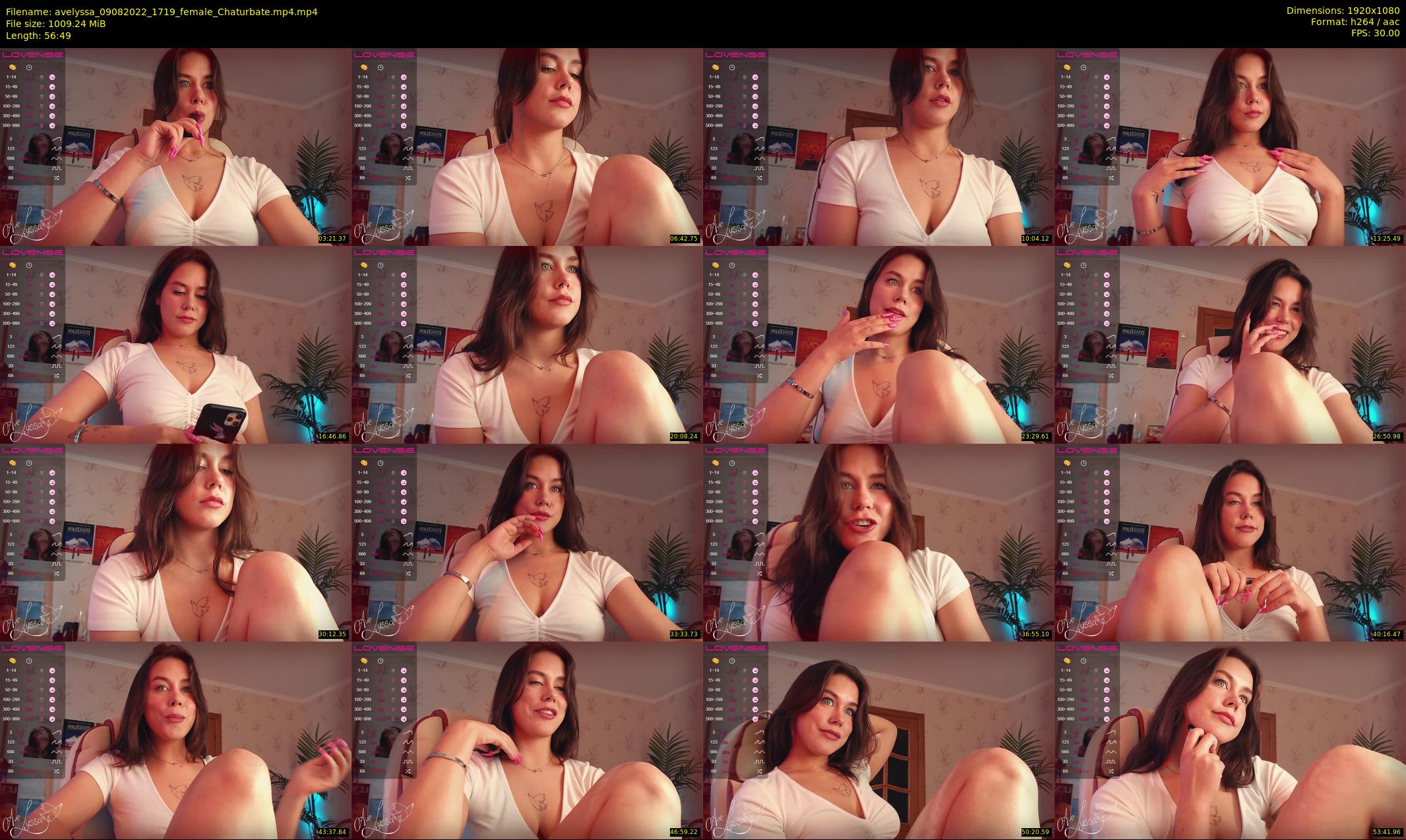 avelyssa — 57 minute Chaturbate female cam show recording, 1080p, Aug 9, 2022