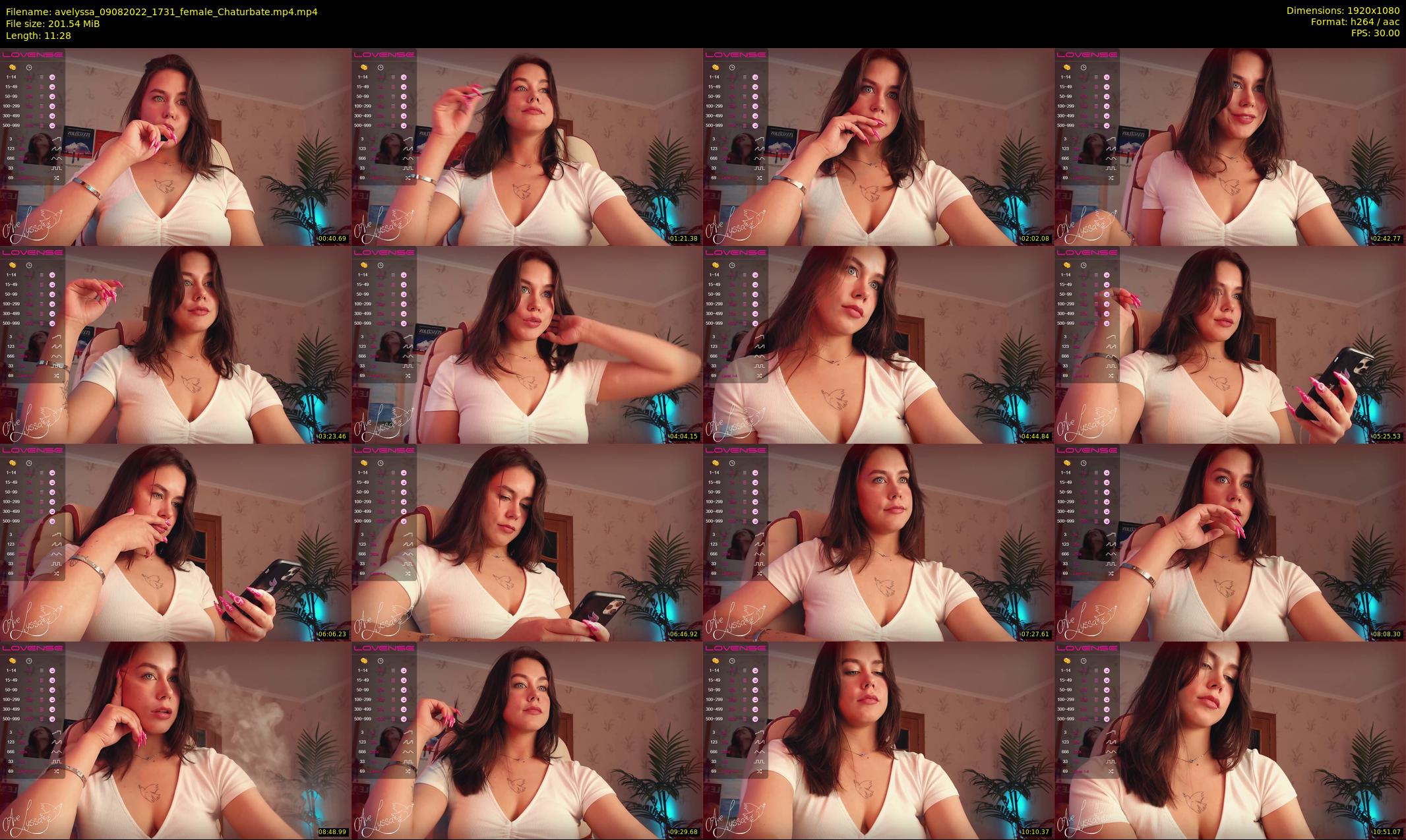 avelyssa — 12 minute Chaturbate female cam show recording, 1080p, Aug 9, 2022