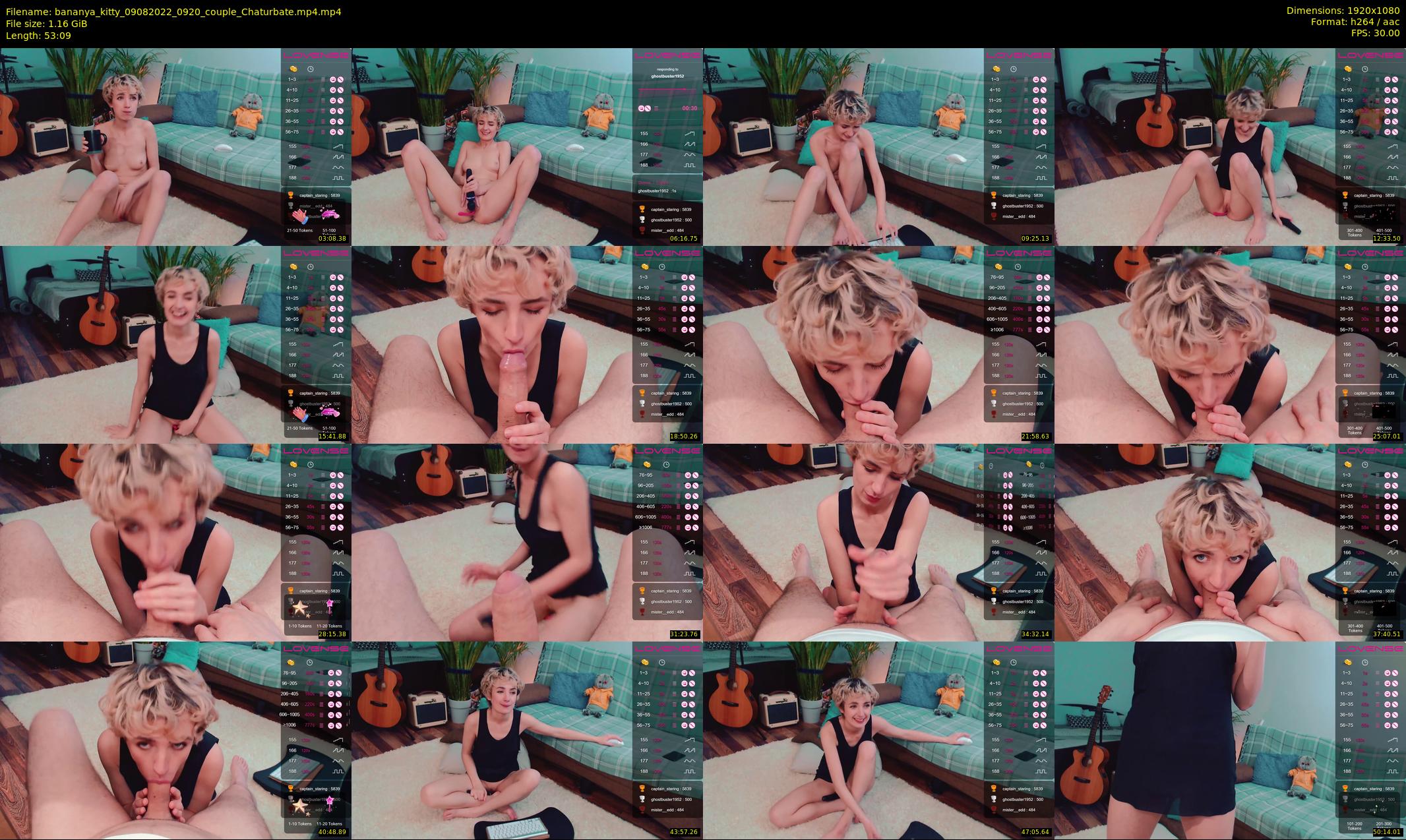bananya_kitty — 54 minute Chaturbate couple cam show recording, 1080p, Aug 9, 2022