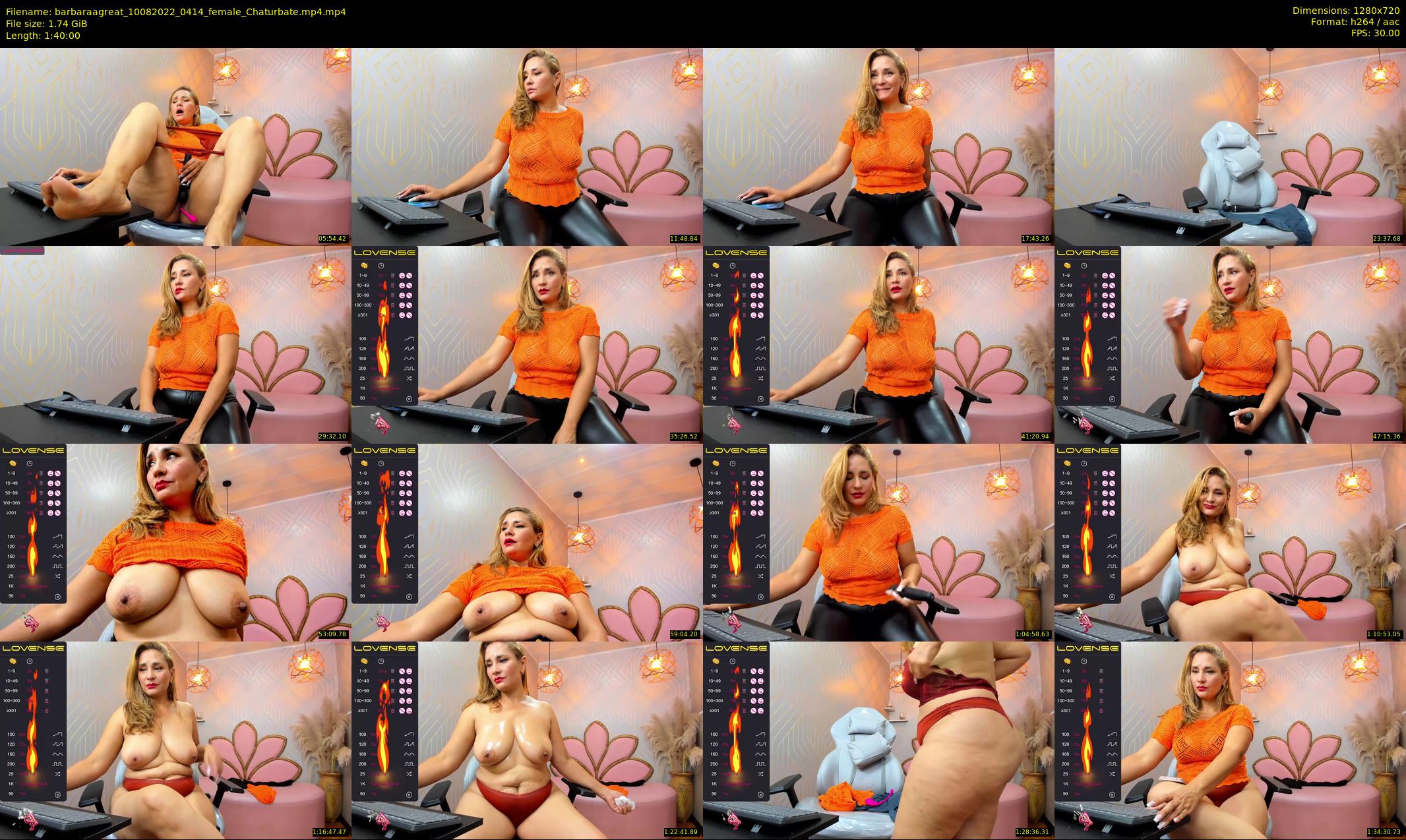 barbaraagreat — 100 minute Chaturbate female cam show recording, 720p, Aug 10, 2022
