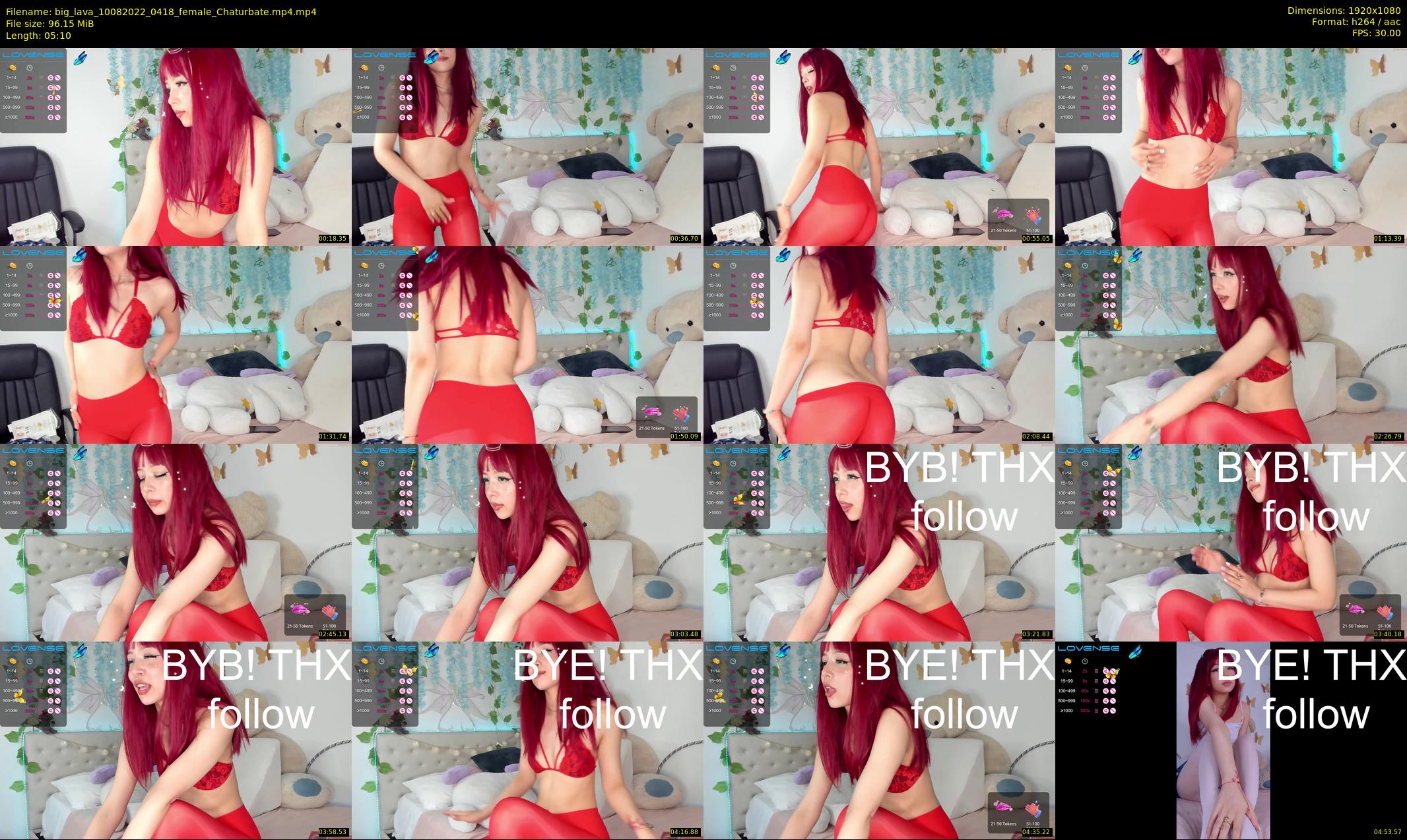 big_lava — 6 minute Chaturbate female cam show recording, 1080p, Aug 10, 2022