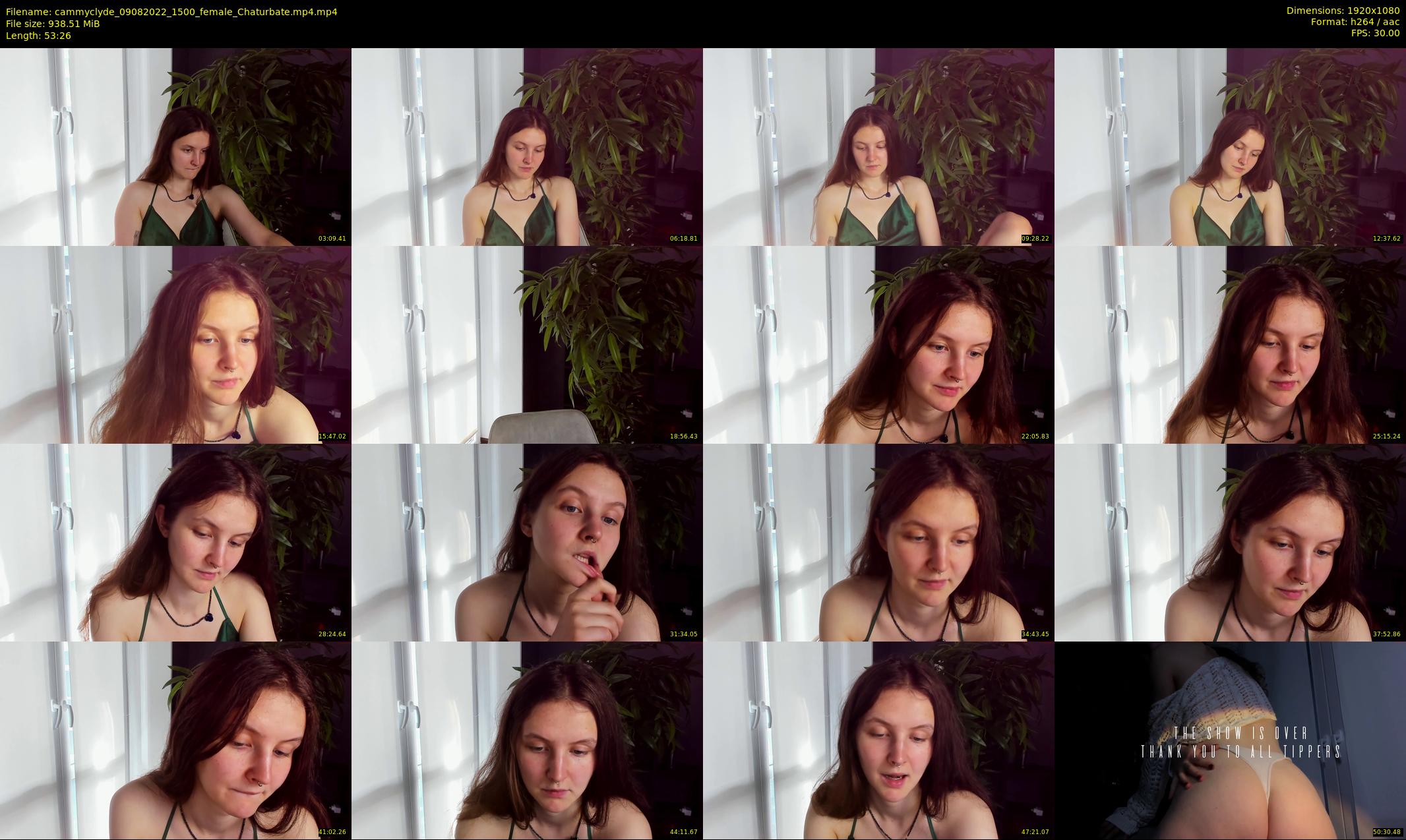cammyclyde — 54 minute Chaturbate female cam show recording, 1080p, Aug 9, 2022