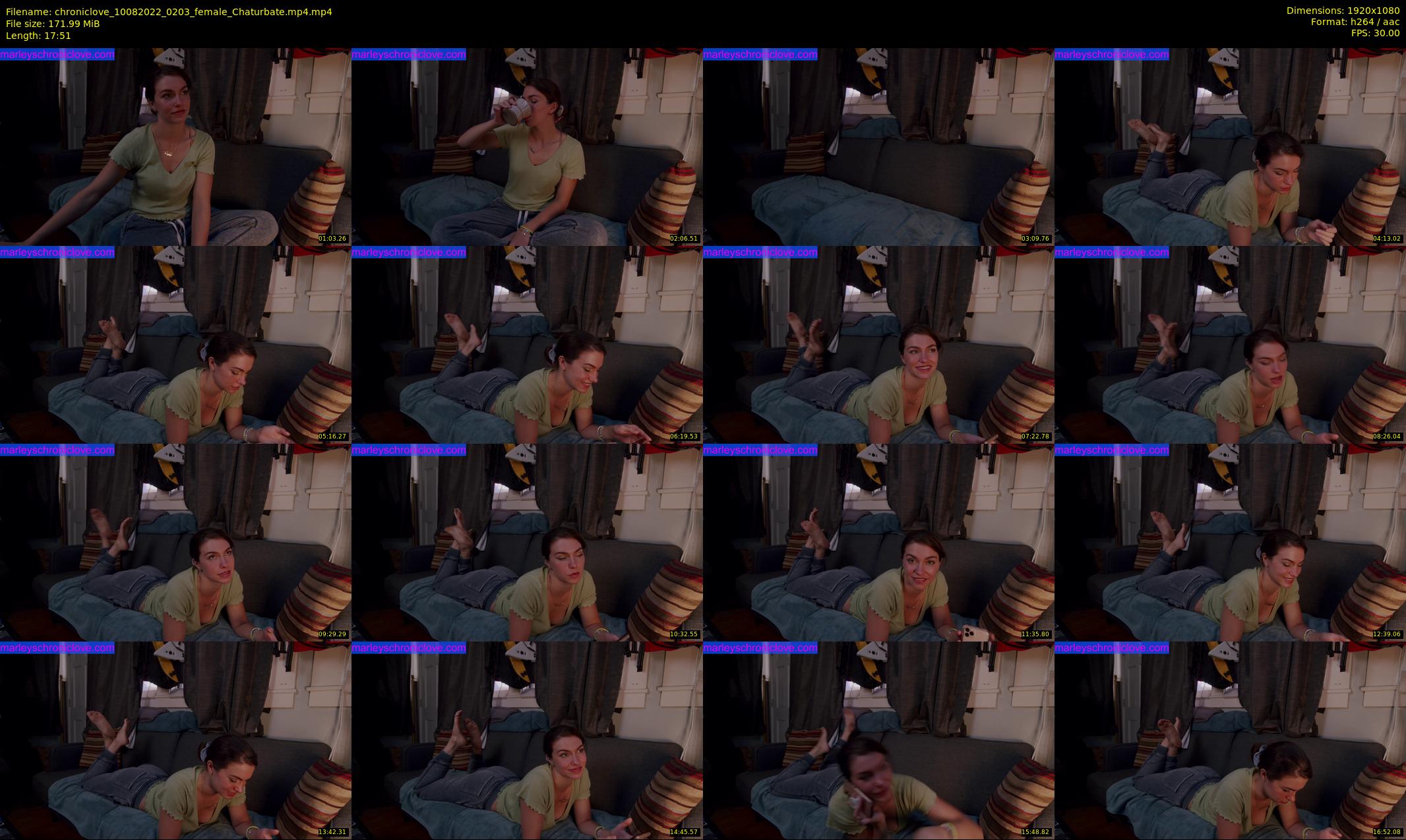 chroniclove — 18 minute Chaturbate female cam show recording, 1080p, Aug 10, 2022