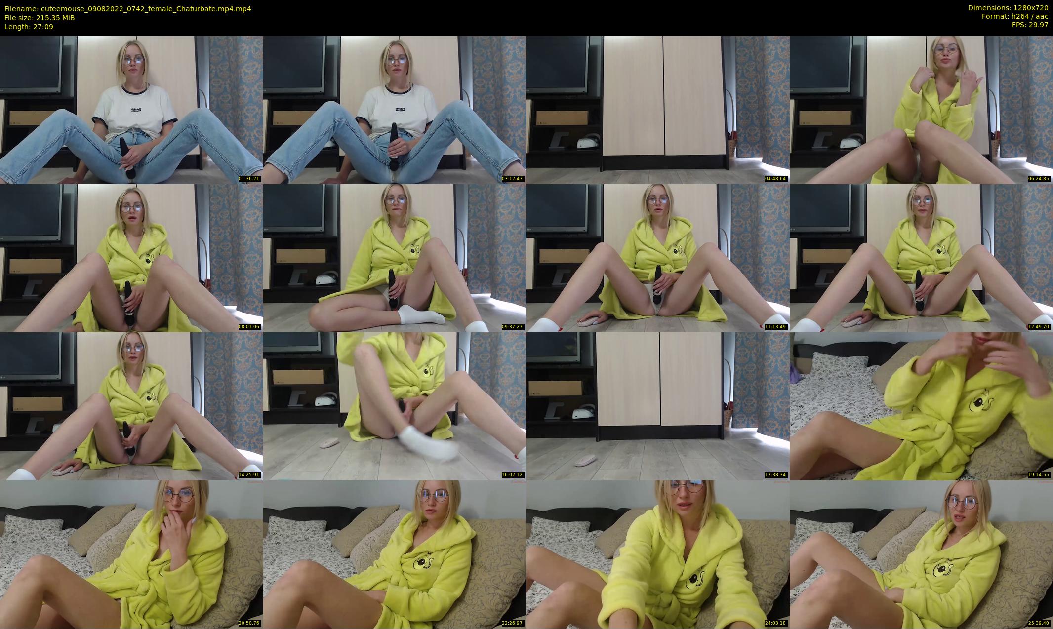 cuteemouse — 28 minute Chaturbate female cam show recording, 720p, Aug 9, 2022