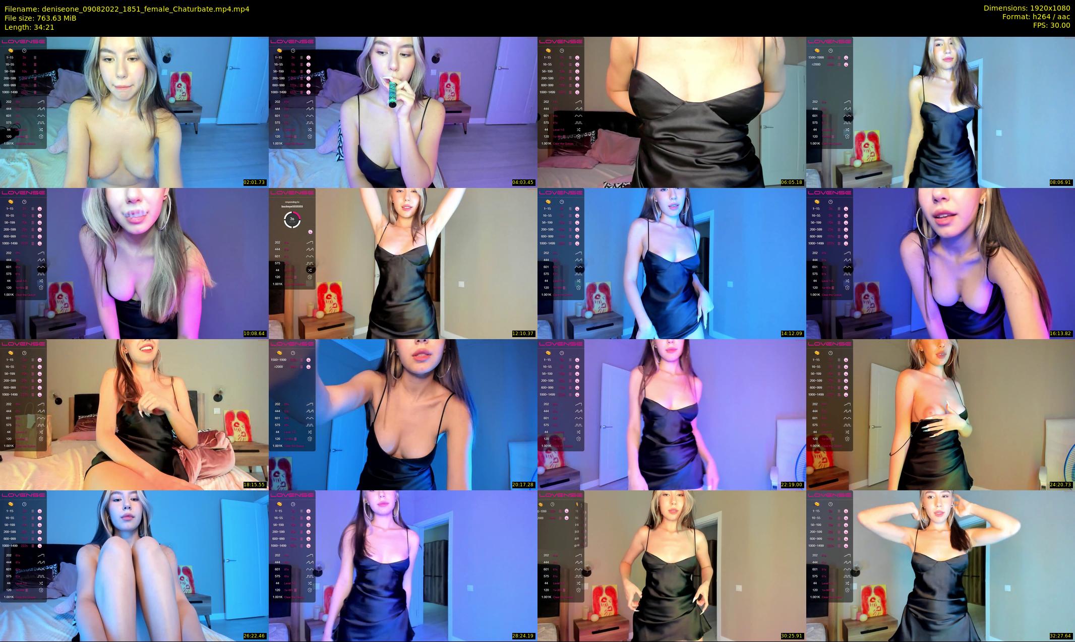 deniseone — 35 minute Chaturbate female cam show recording, 1080p, Aug 9, 2022