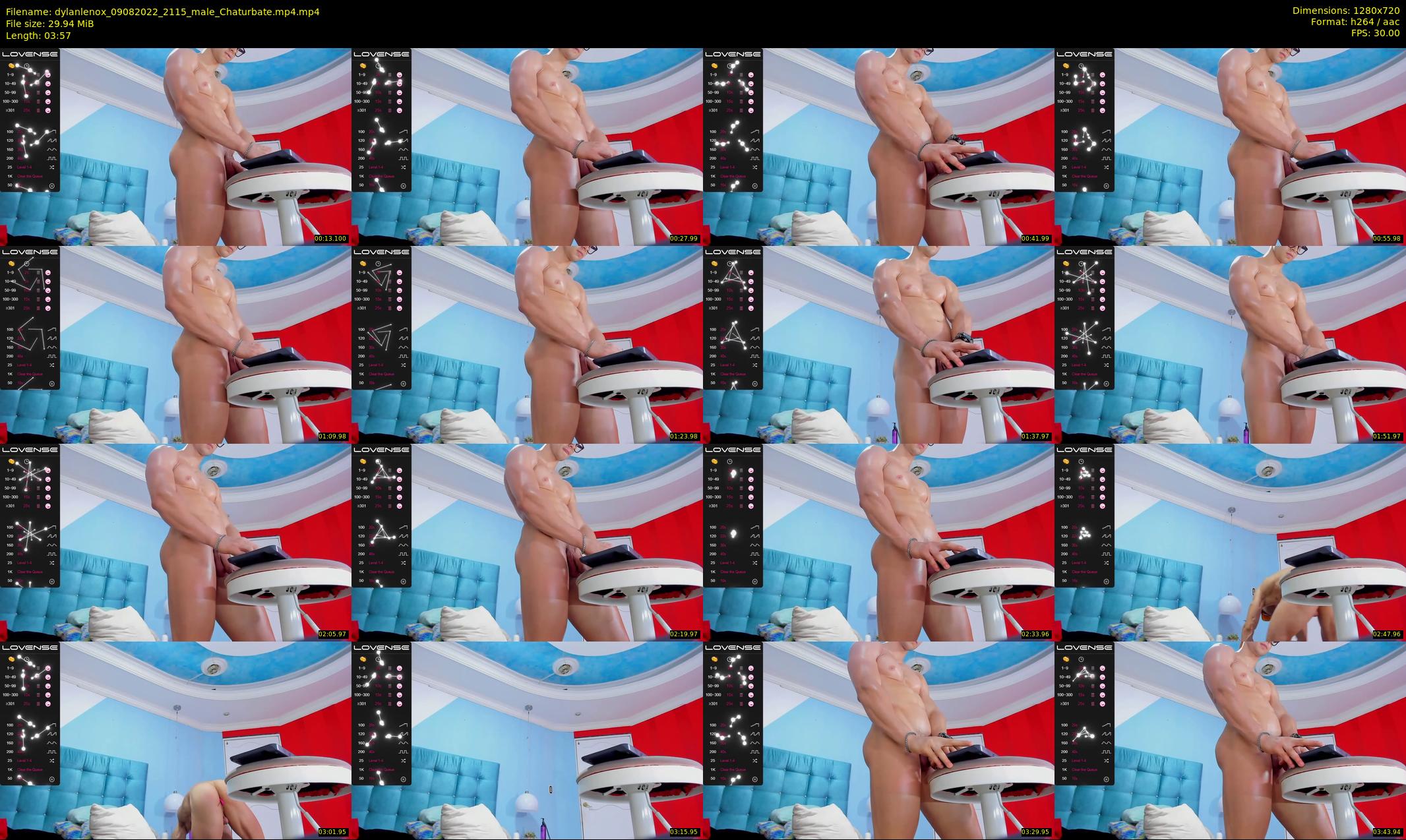dylanlenox — 4 minute Chaturbate male cam show recording, 720p, Aug 9, 2022