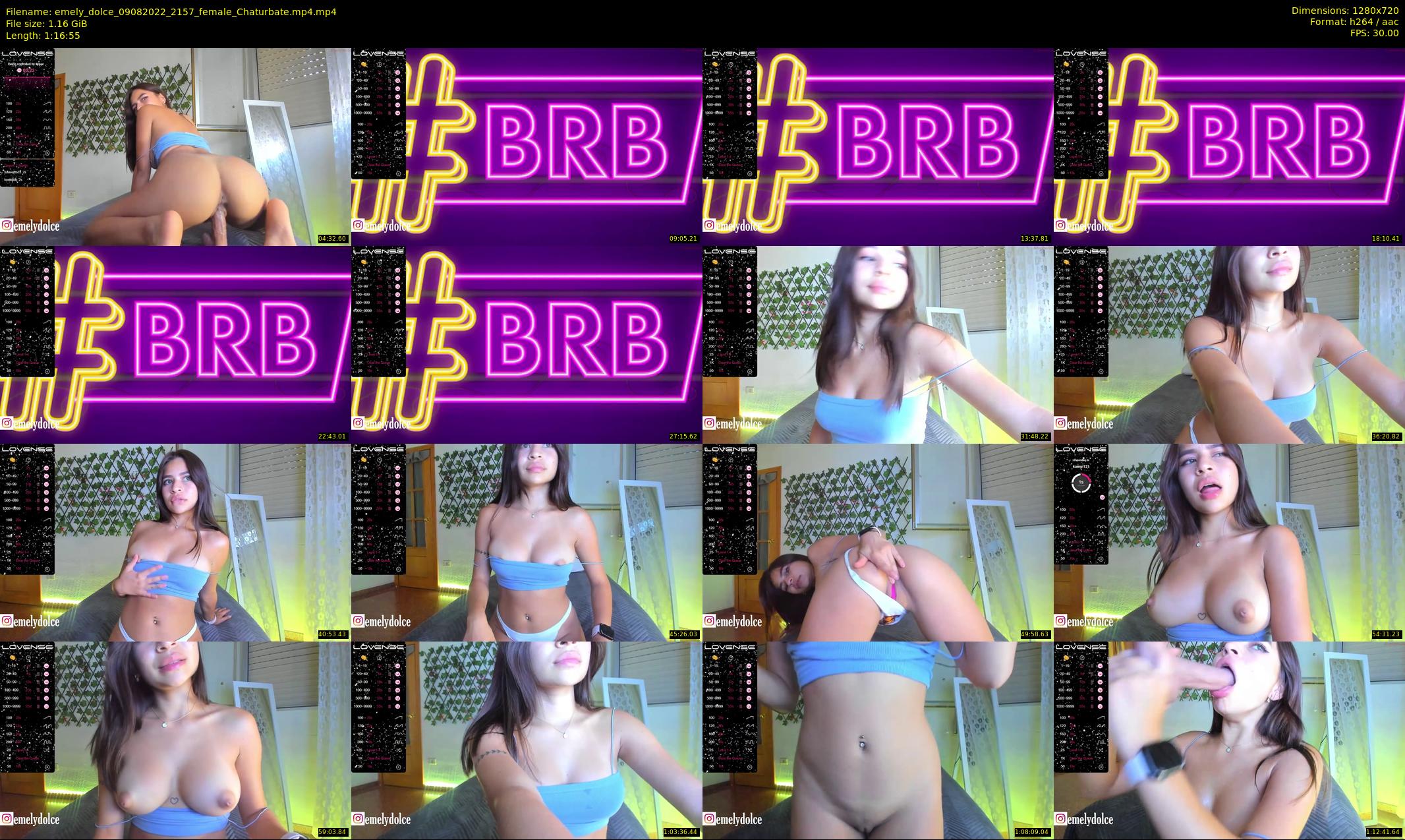 emely_dolce — 77 minute Chaturbate female cam show recording, 720p, Aug 9, 2022