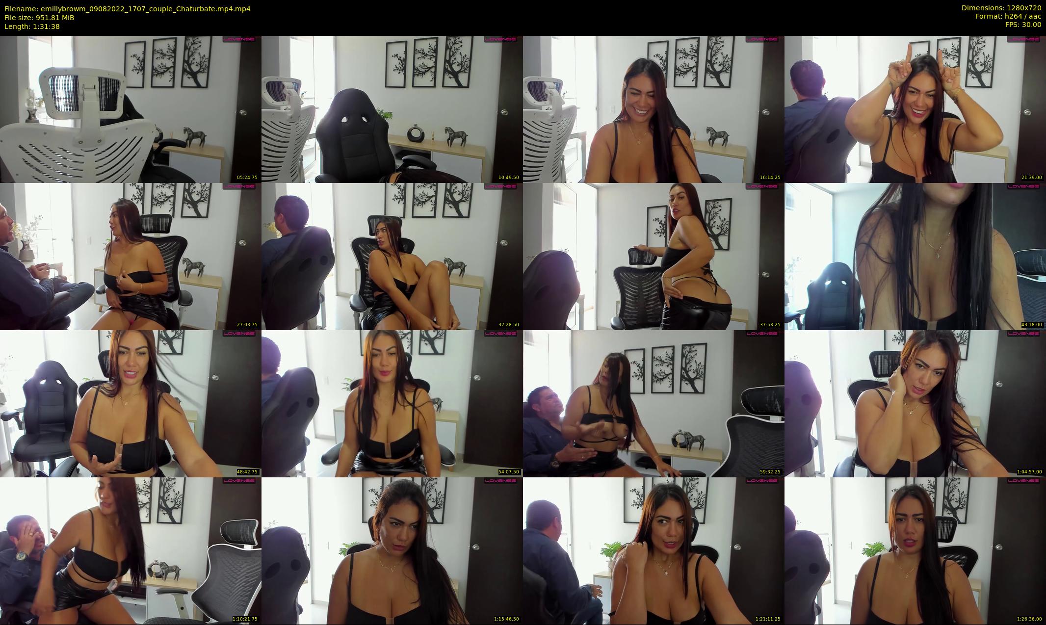 emillybrowm — 92 minute Chaturbate couple cam show recording, 720p, Aug 9, 2022
