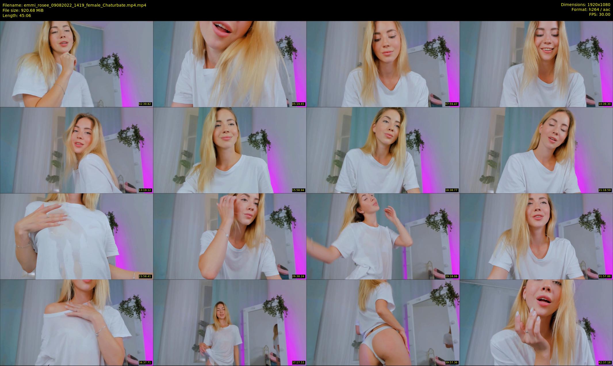 emmi_rosee — 46 minute Chaturbate female cam show recording, 1080p, Aug 9, 2022