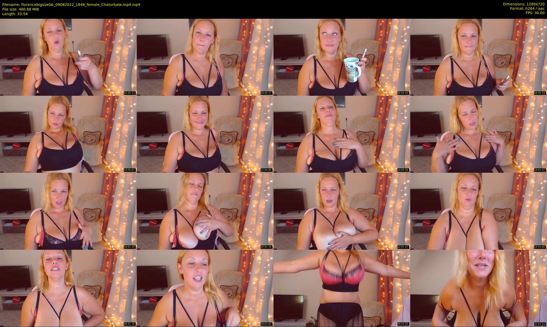 florencebigsizebb — 34 minute Chaturbate female cam show recording, 720p, Aug 9, 2022