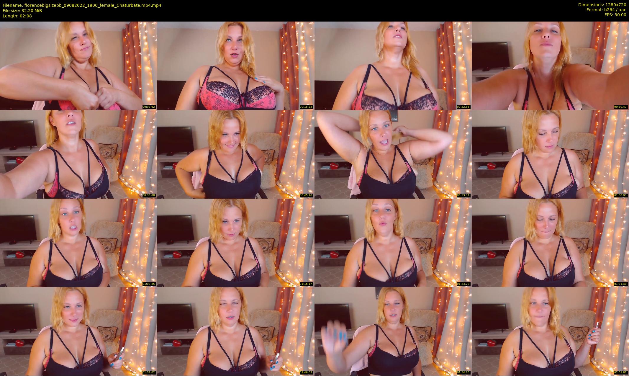 florencebigsizebb — 3 minute Chaturbate female cam show recording, 720p, Aug 9, 2022