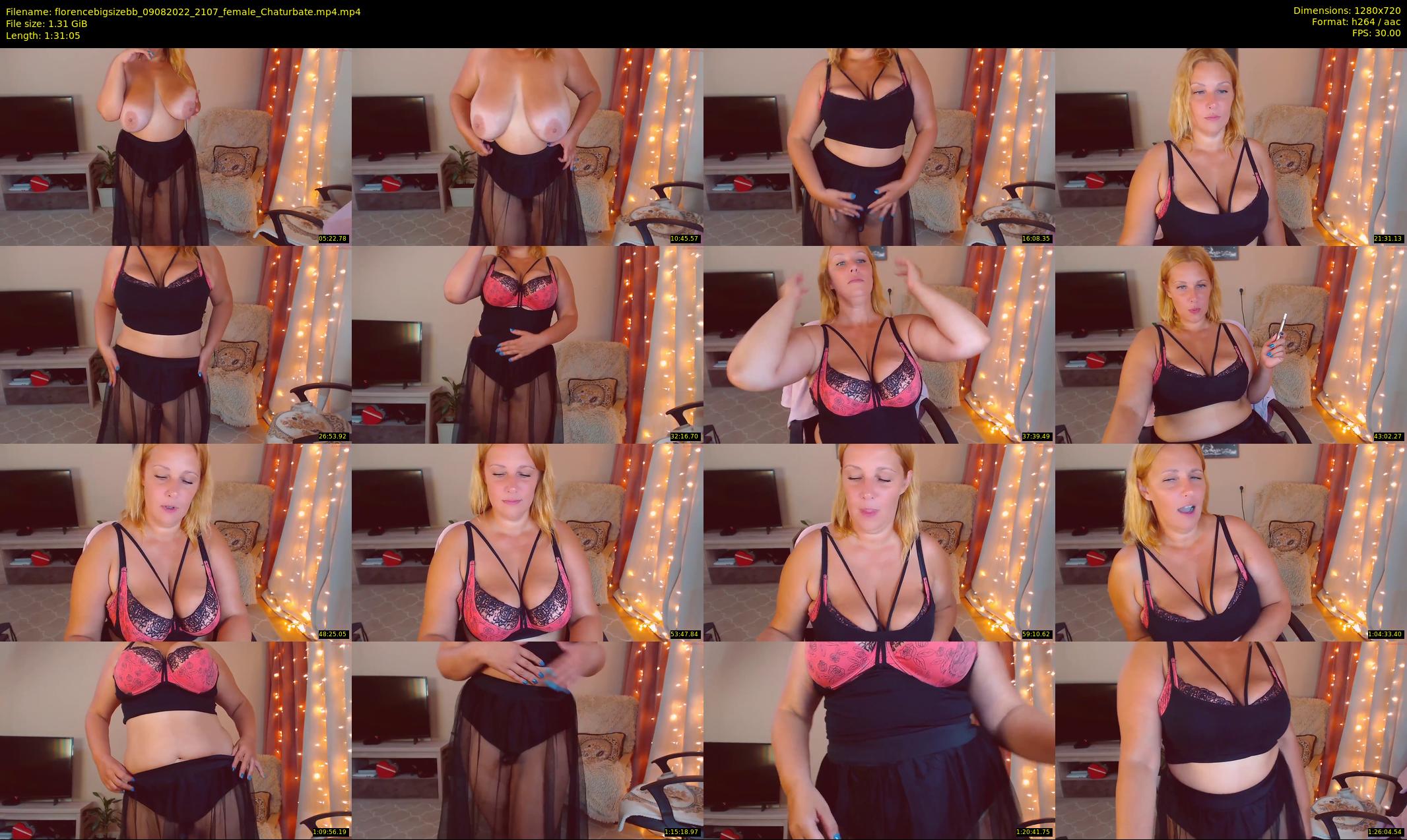florencebigsizebb — 92 minute Chaturbate female cam show recording, 720p, Aug 9, 2022