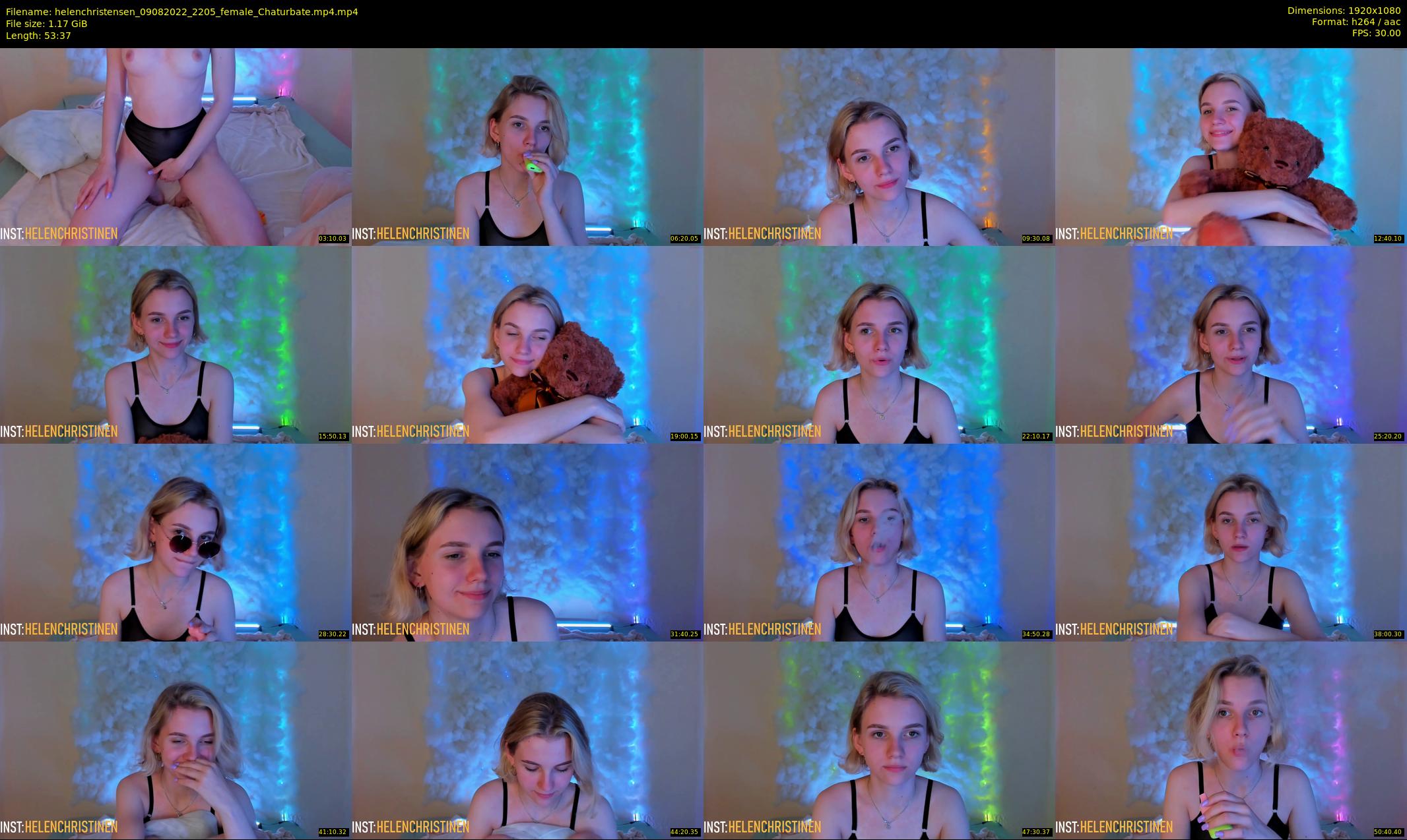 helenchristensen — 54 minute Chaturbate female cam show recording, 1080p, Aug 9, 2022