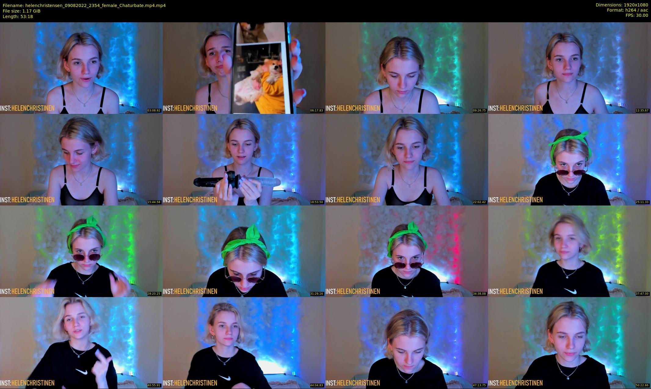 helenchristensen — 54 minute Chaturbate female cam show recording, 1080p, Aug 9, 2022