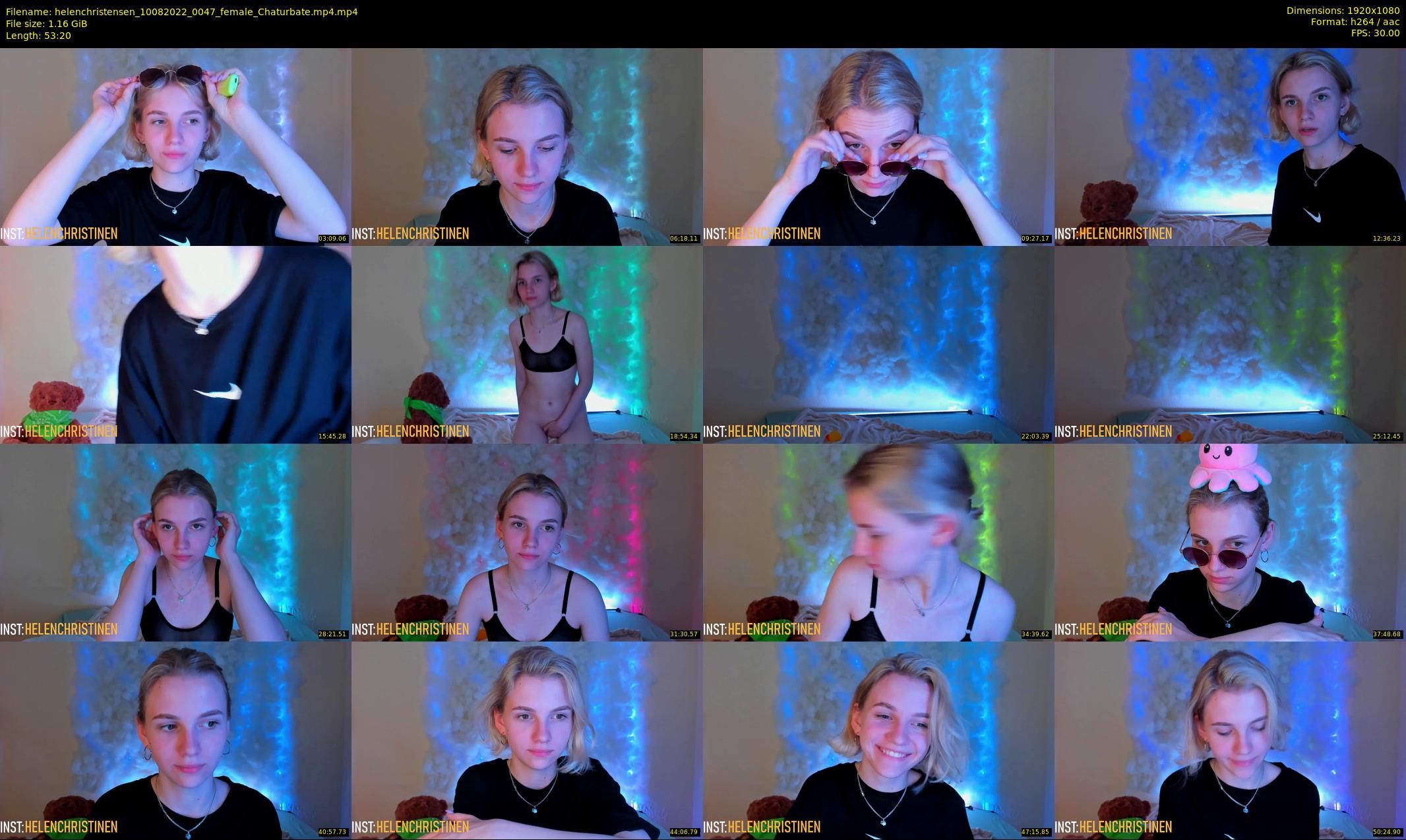 helenchristensen — 54 minute Chaturbate female cam show recording, 1080p, Aug 10, 2022