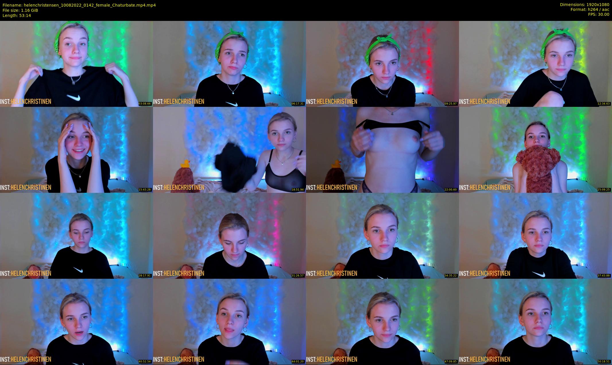helenchristensen — 54 minute Chaturbate female cam show recording, 1080p, Aug 10, 2022