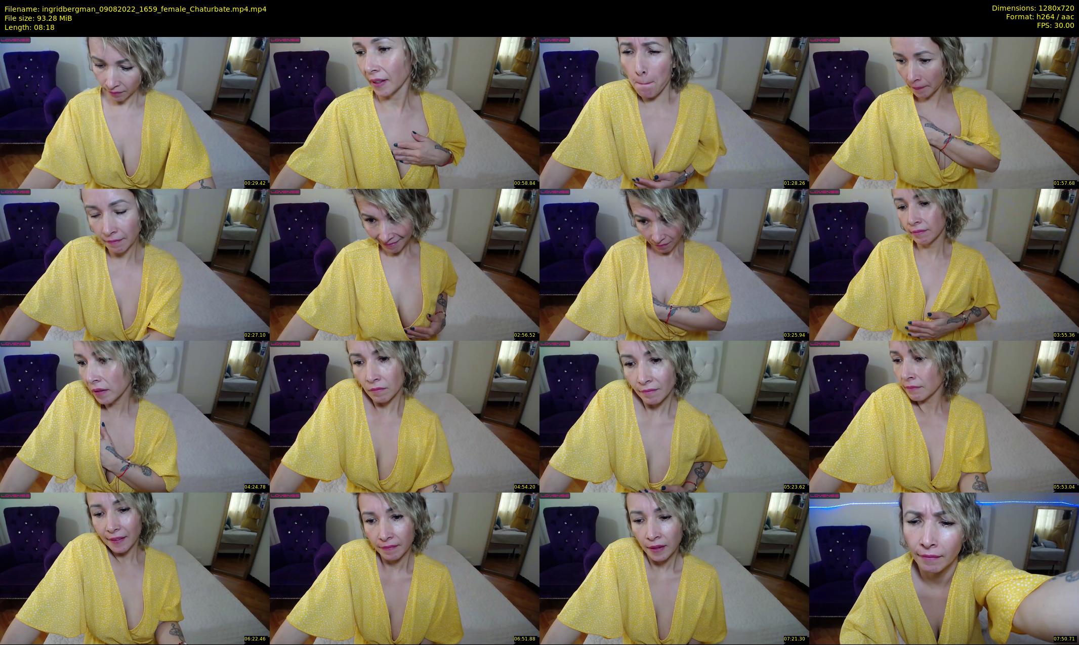 ingridbergman — 9 minute Chaturbate female cam show recording, 720p, Aug 9, 2022