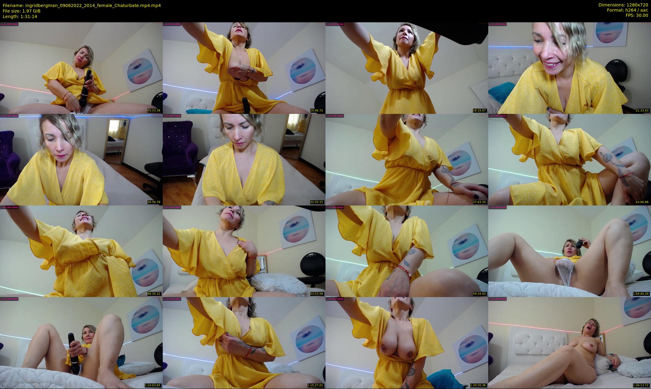 ingridbergman — 92 minute Chaturbate female cam show recording, 720p, Aug 9, 2022