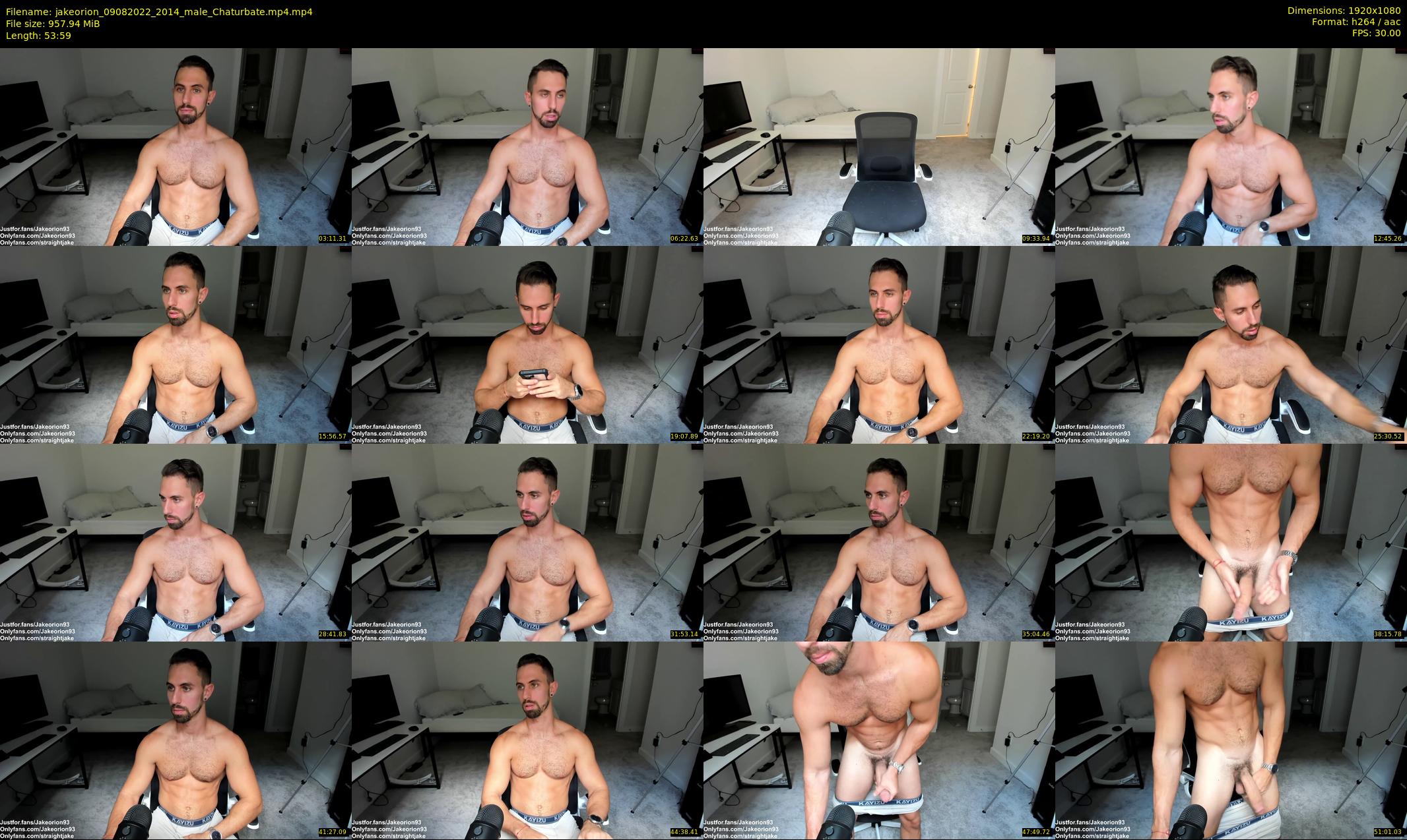 jakeorion — 54 minute Chaturbate male cam show recording, 1080p, Aug 9, 2022