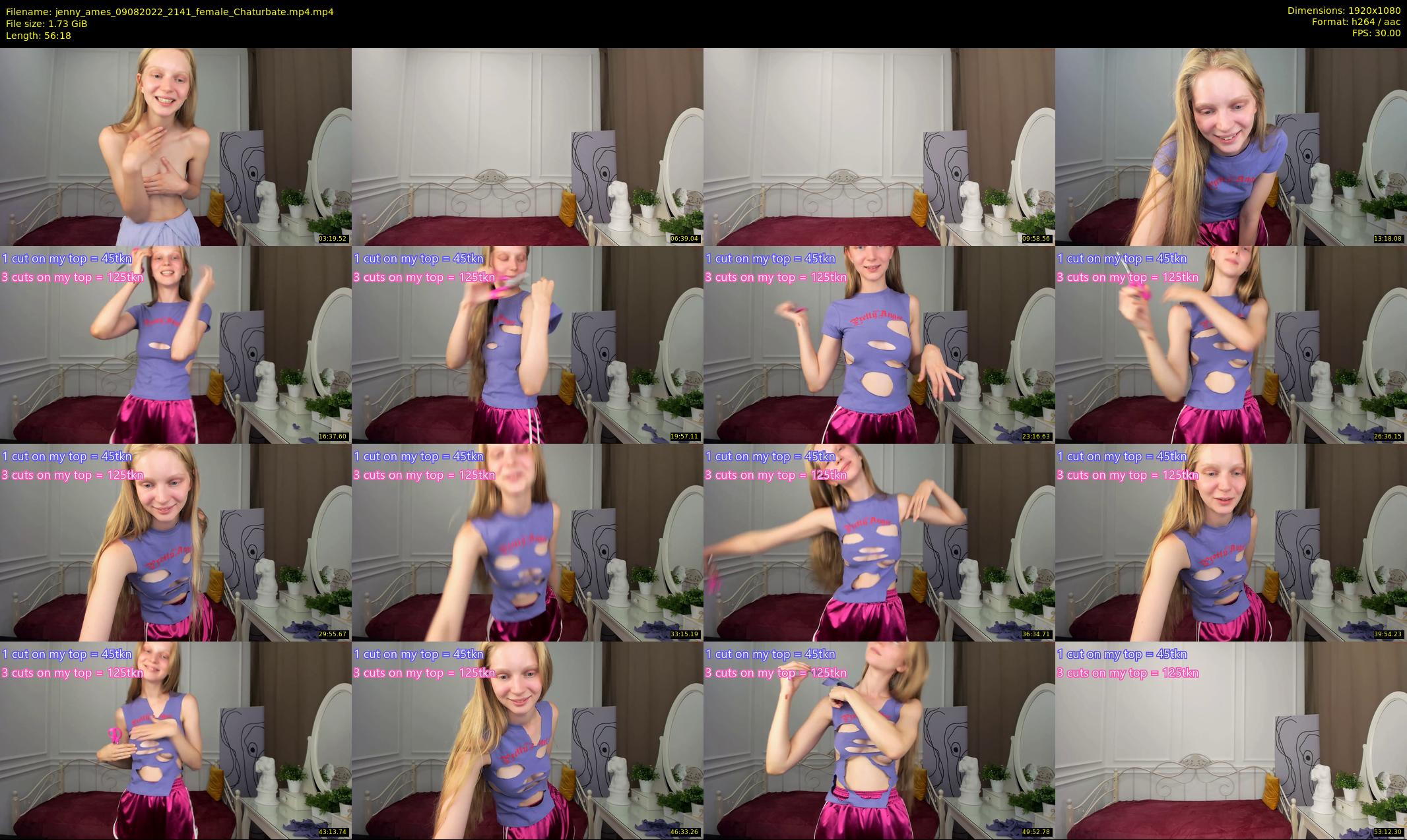 jenny_ames — 57 minute Chaturbate female cam show recording, 1080p, Aug 9, 2022