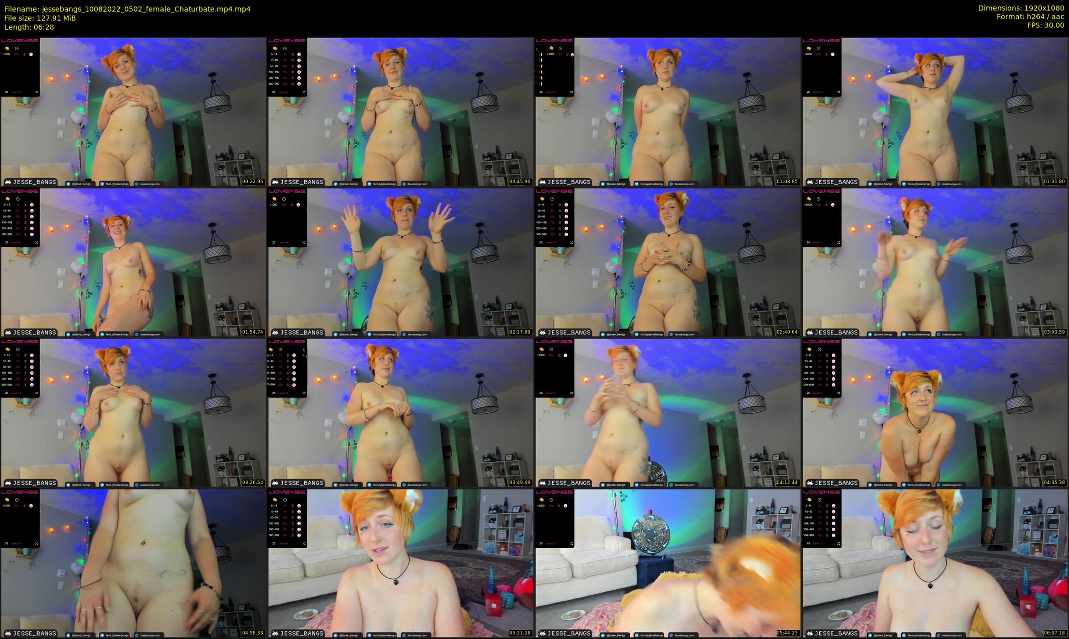 jessebangs — 7 minute Chaturbate female cam show recording, 1080p, Aug 10, 2022