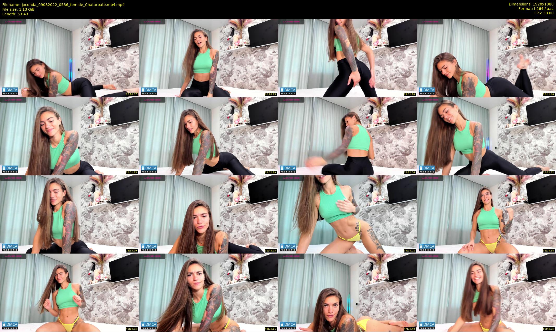 joconda — 54 minute Chaturbate female cam show recording, 1080p, Aug 9, 2022