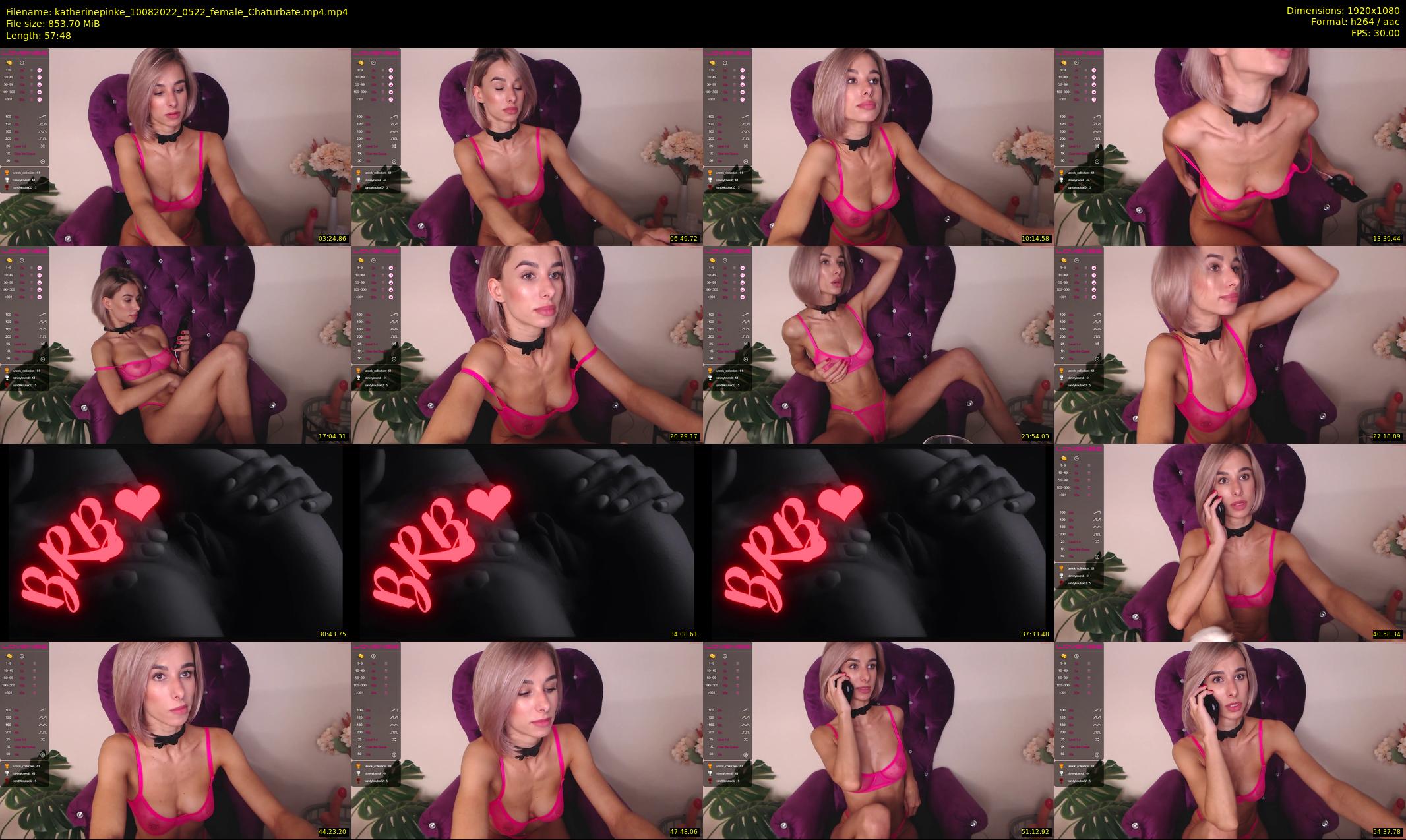 katherinepinke — 58 minute Chaturbate female cam show recording, 1080p, Aug 10, 2022