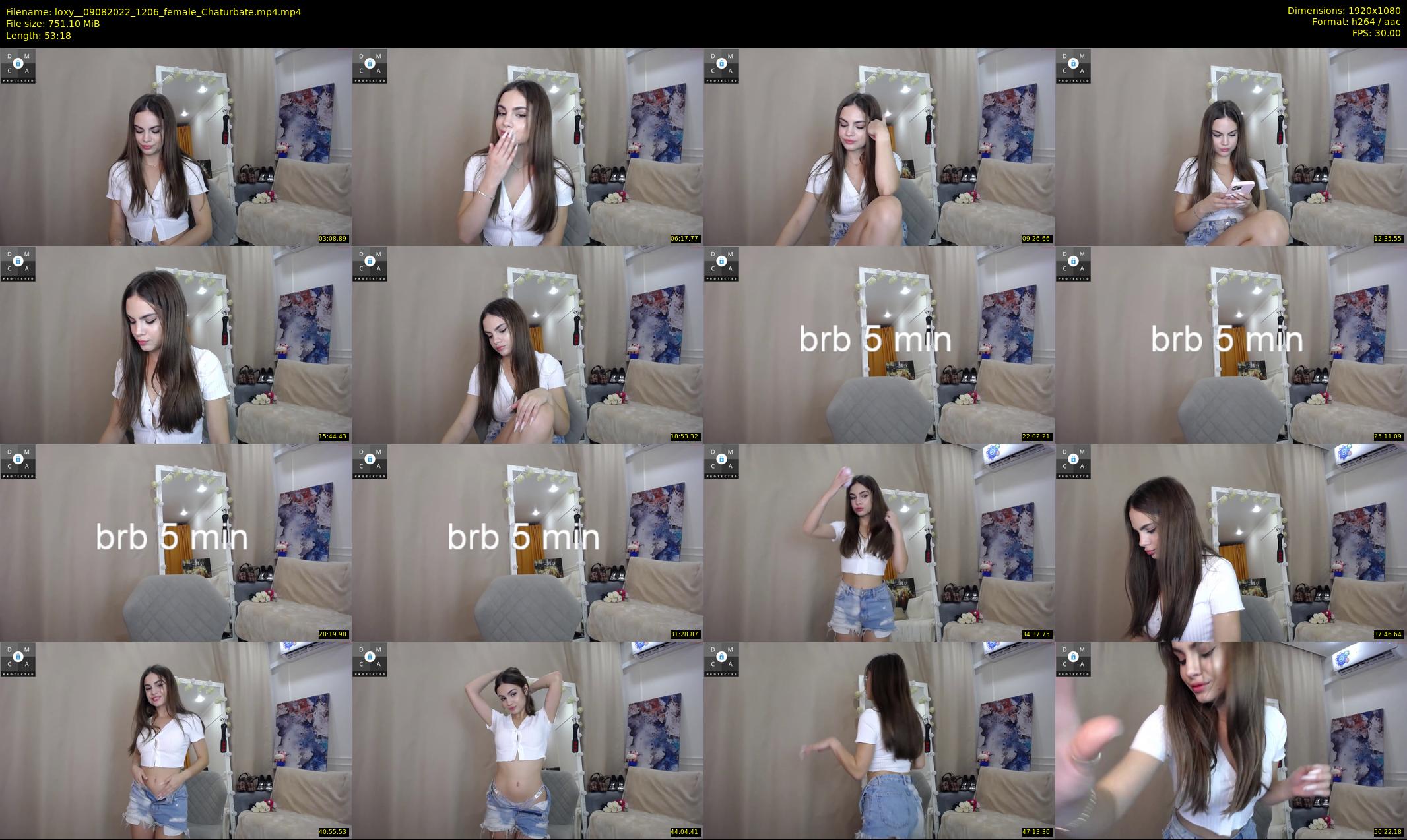 loxy_ — 54 minute Chaturbate female cam show recording, 1080p, Aug 9, 2022