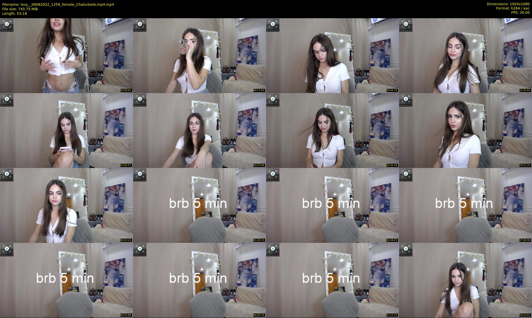 loxy_ — 54 minute Chaturbate female cam show recording, 1080p, Aug 9, 2022