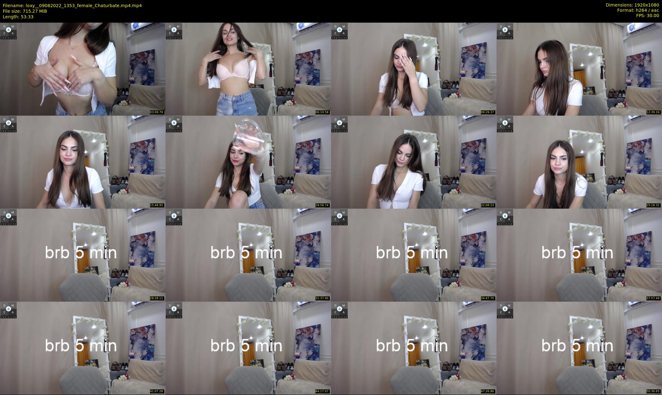 loxy_ — 54 minute Chaturbate female cam show recording, 1080p, Aug 9, 2022