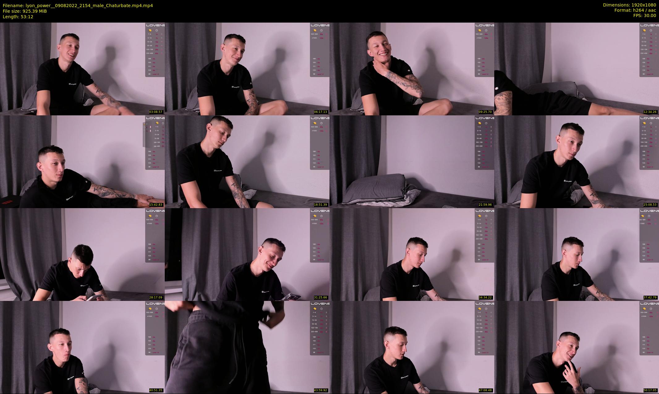 lyon_power_ — 54 minute Chaturbate male cam show recording, 1080p, Aug 9, 2022