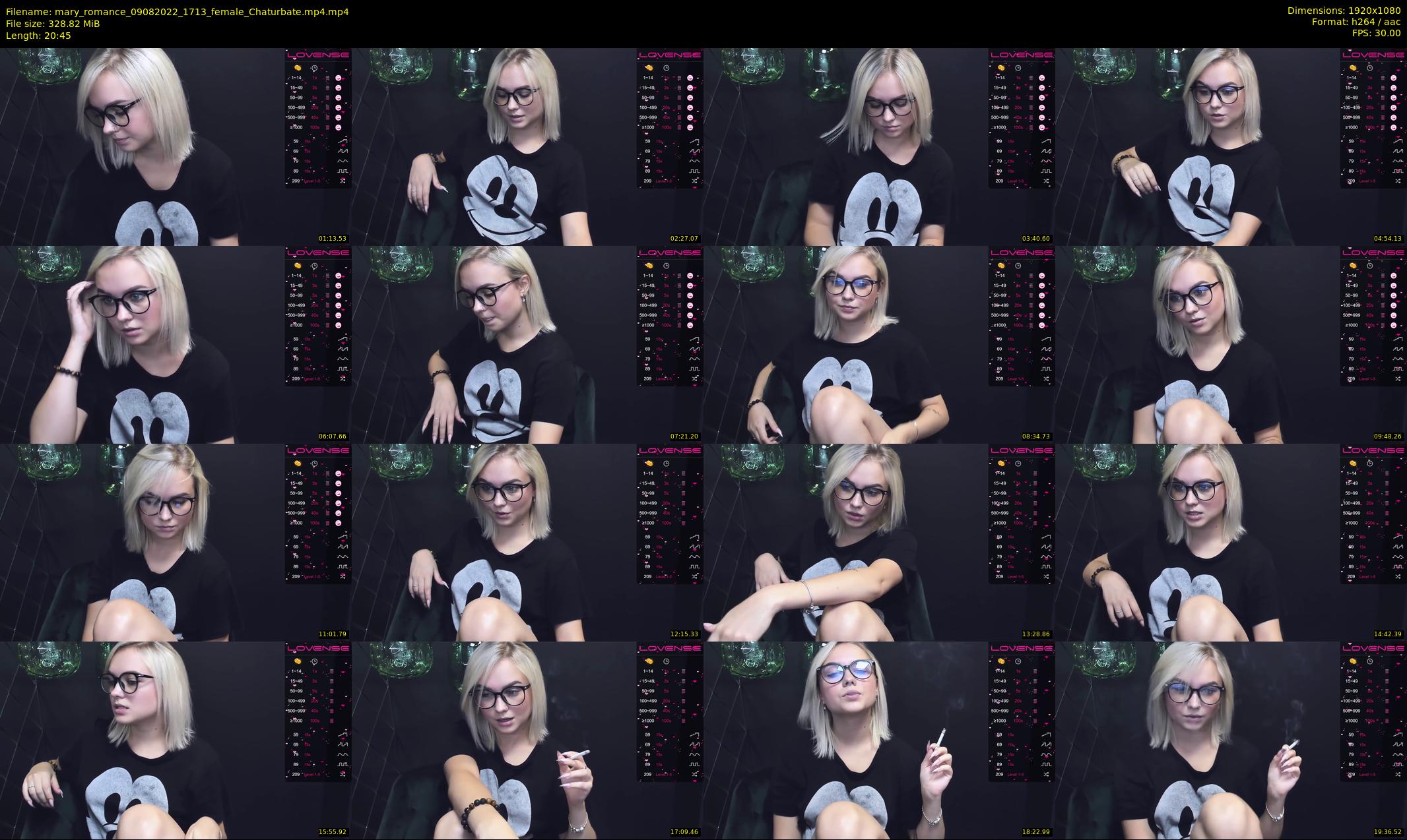 mary_romance — 21 minute Chaturbate female cam show recording, 1080p, Aug 9, 2022