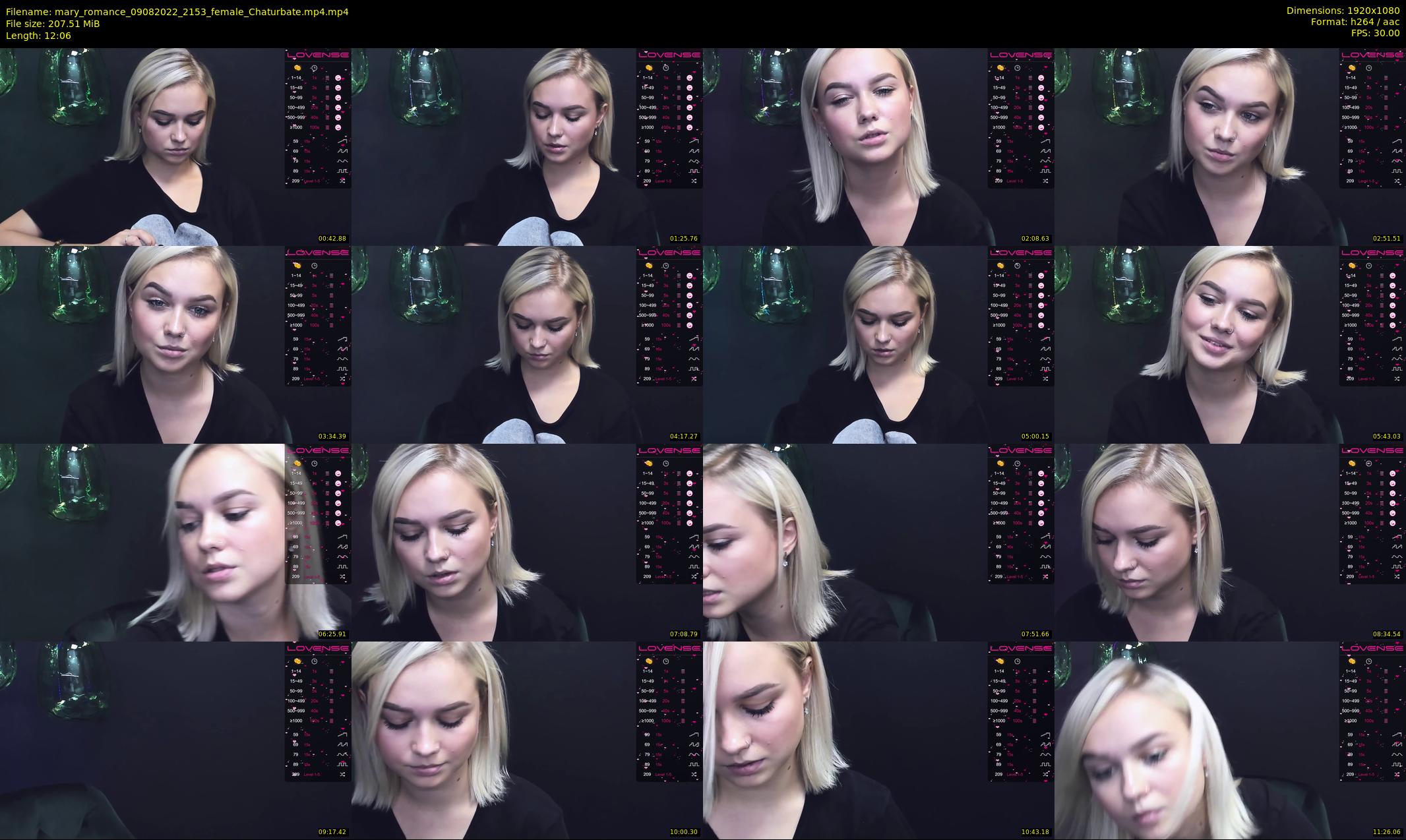 mary_romance — 13 minute Chaturbate female cam show recording, 1080p, Aug 9, 2022