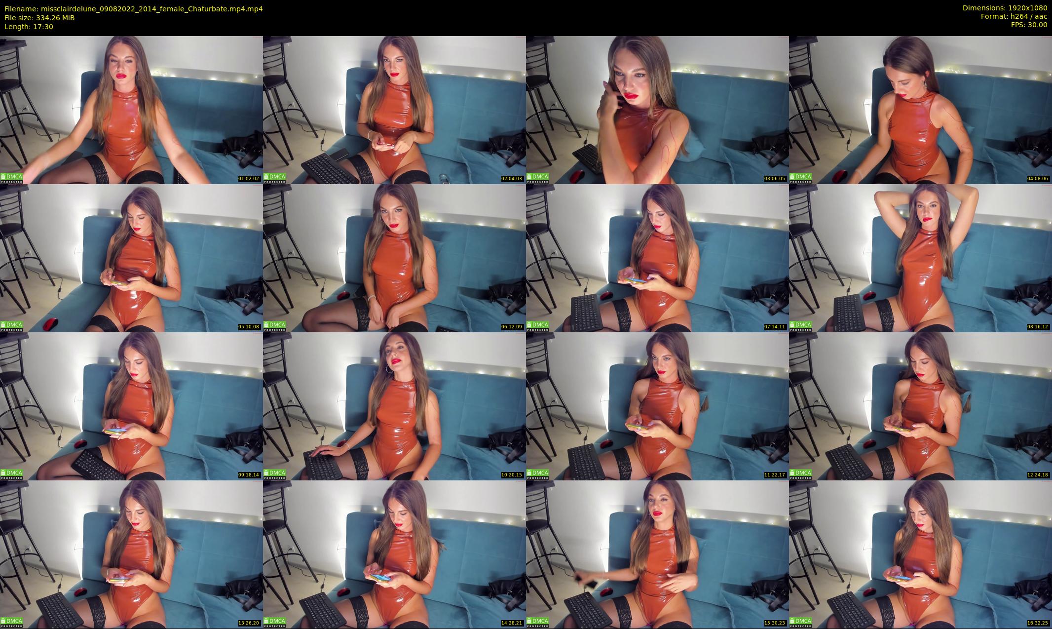 missclairdelune — 18 minute Chaturbate female cam show recording, 1080p, Aug 9, 2022