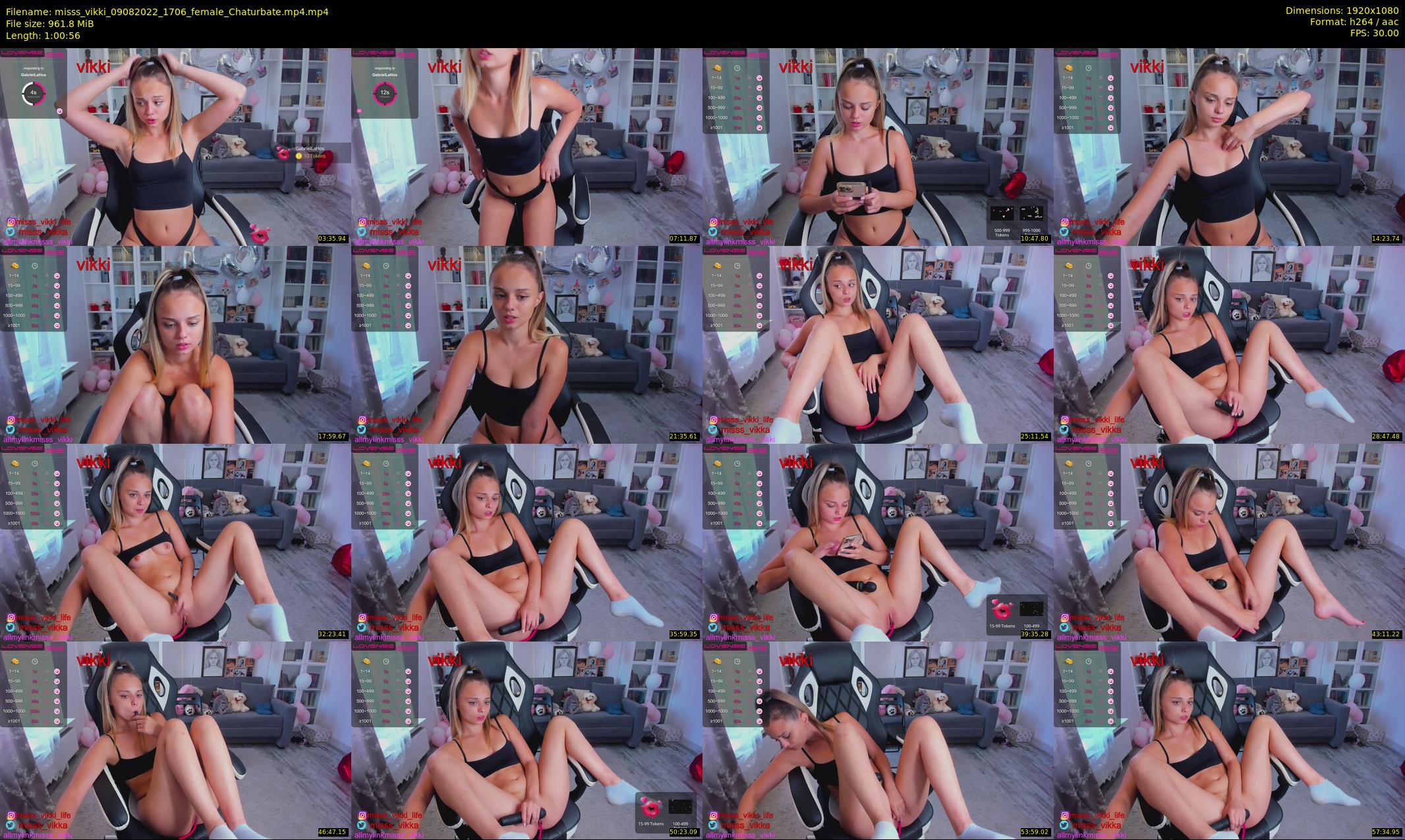 misss_vikki — 61 minute Chaturbate female cam show recording, 1080p, Aug 9, 2022