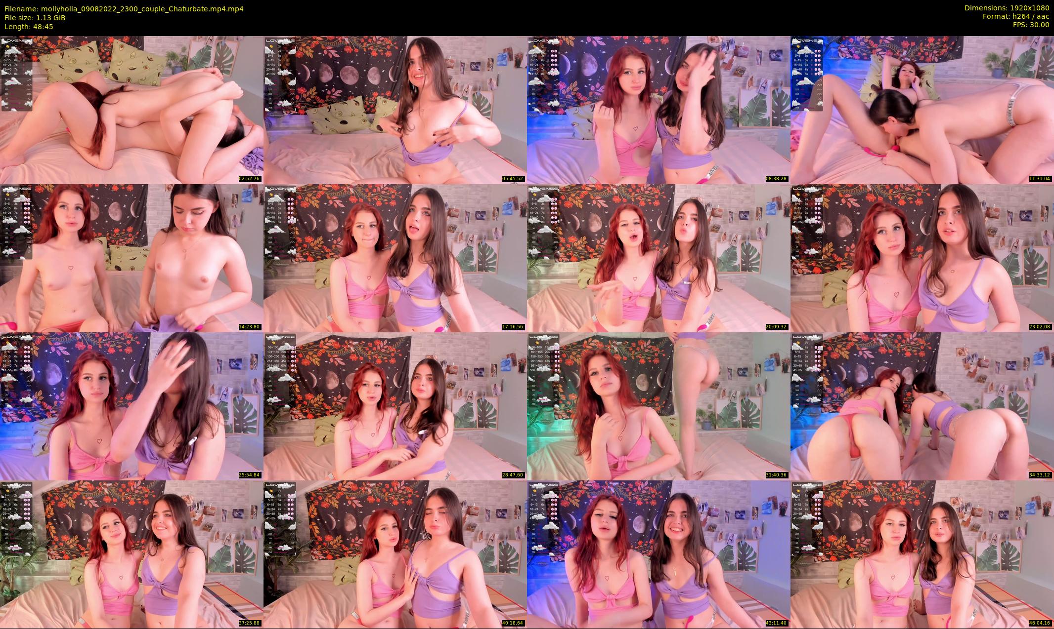 mollyholla — 49 minute Chaturbate couple cam show recording, 1080p, Aug 9, 2022