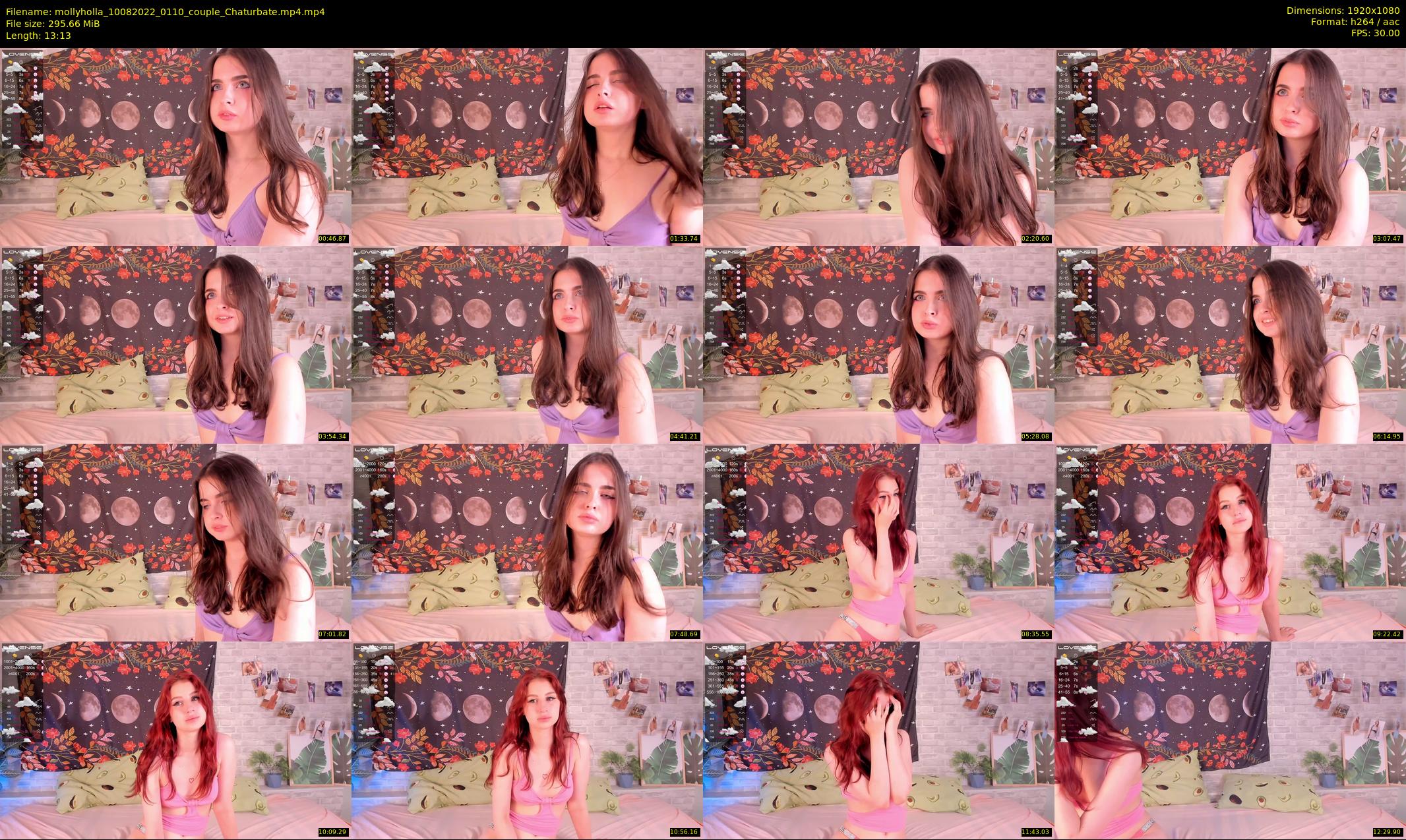 mollyholla — 14 minute Chaturbate couple cam show recording, 1080p, Aug 10, 2022