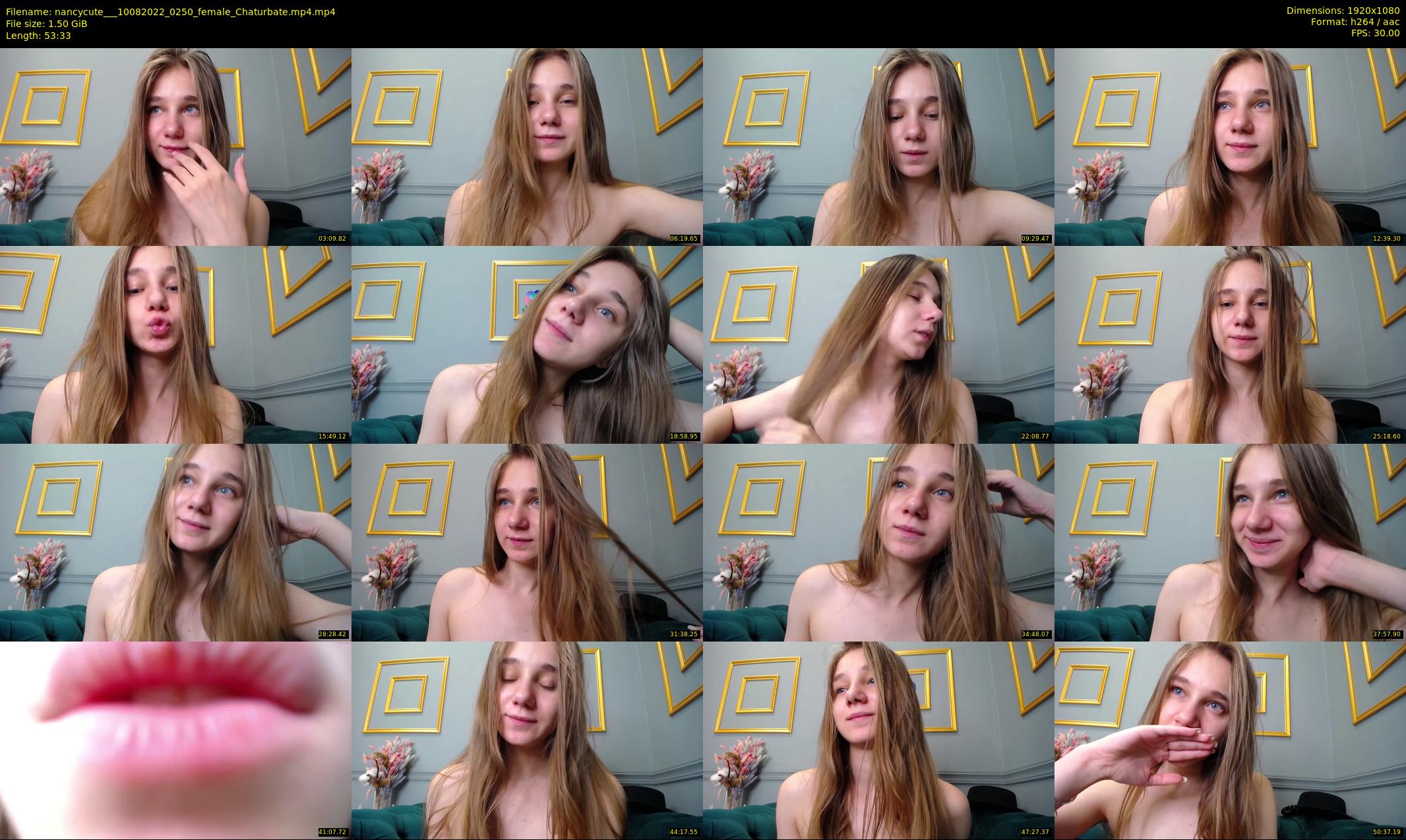nancycute__ — 54 minute Chaturbate female cam show recording, 1080p, Aug 10, 2022