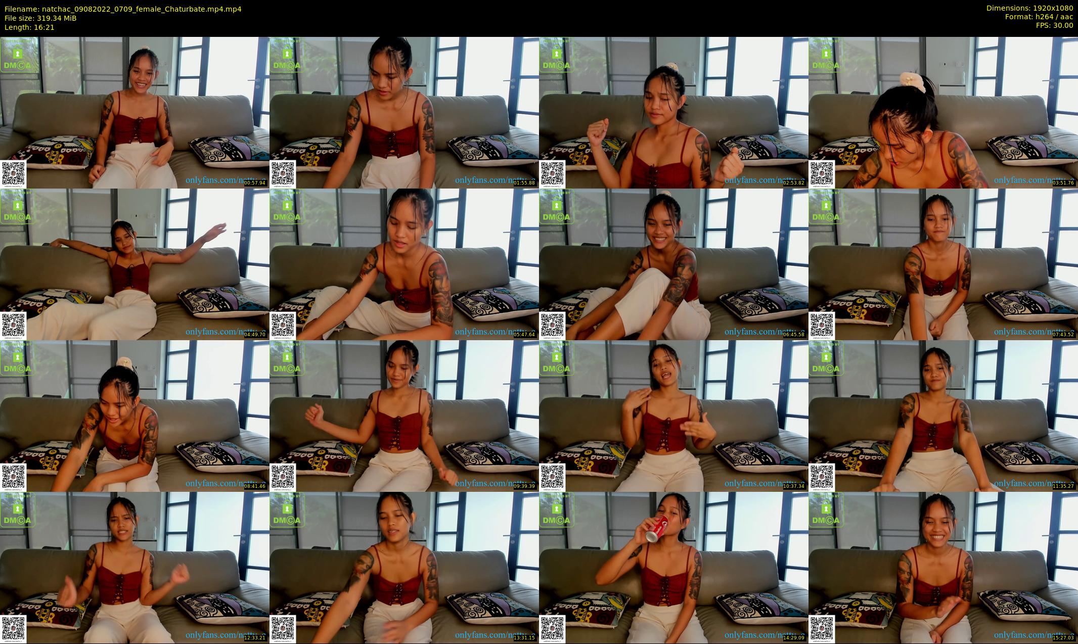 natchac — 17 minute Chaturbate female cam show recording, 1080p, Aug 9, 2022