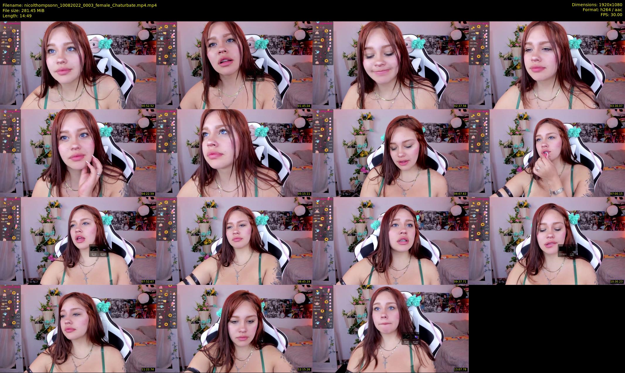 nicolthompsonn — 15 minute Chaturbate female cam show recording, 1080p, Aug 10, 2022