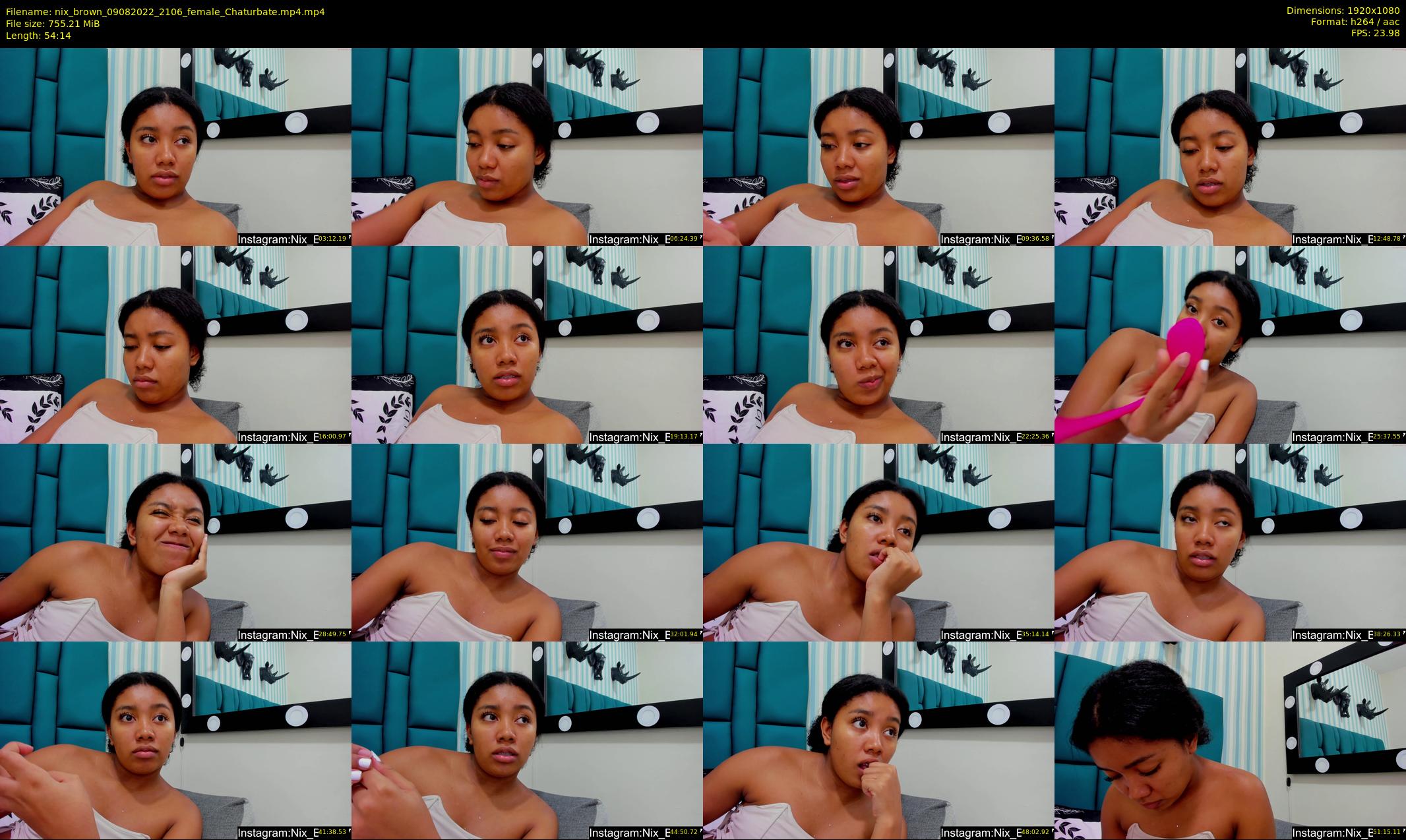 nix_brown — 55 minute Chaturbate female cam show recording, 1080p, Aug 9, 2022