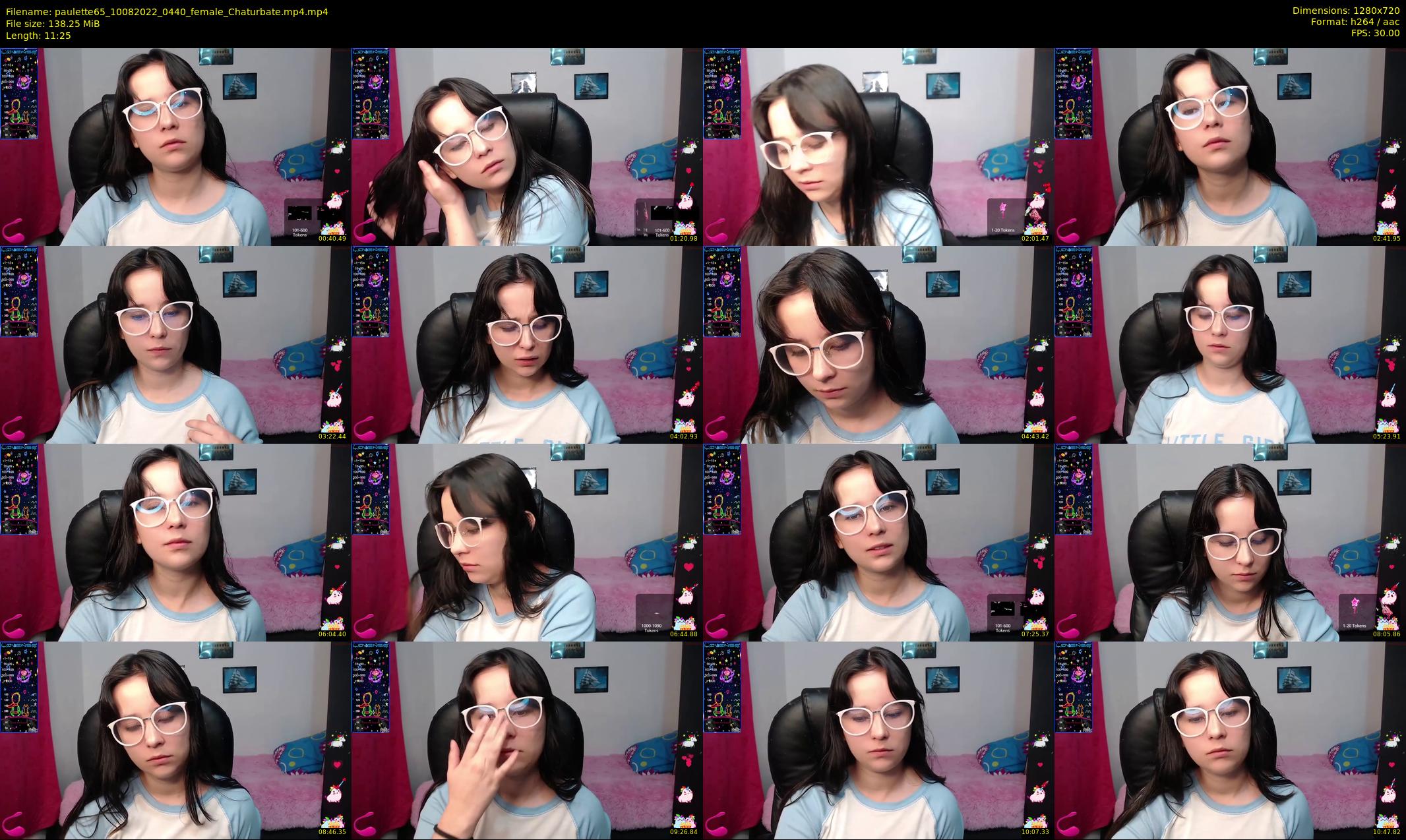 paulette65 — 12 minute Chaturbate female cam show recording, 720p, Aug 10, 2022