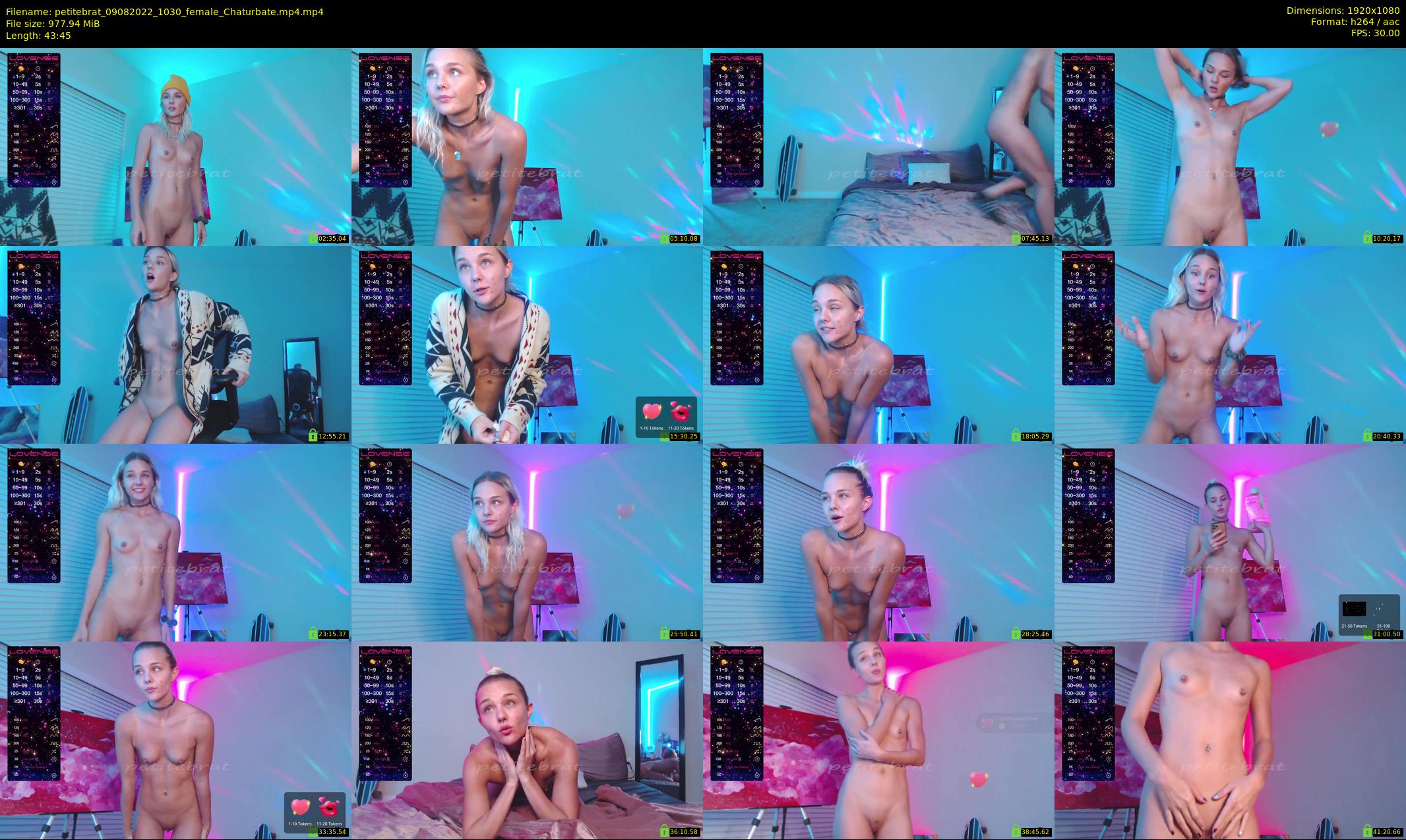 petitebrat — 44 minute Chaturbate female cam show recording, 1080p, Aug 9, 2022