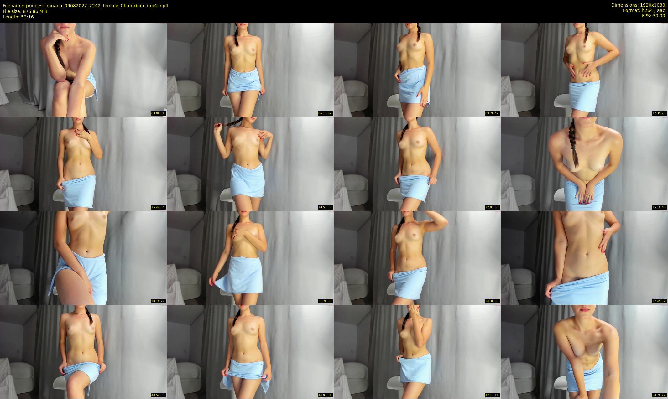 princess_moana — 54 minute Chaturbate female cam show recording, 1080p, Aug 9, 2022