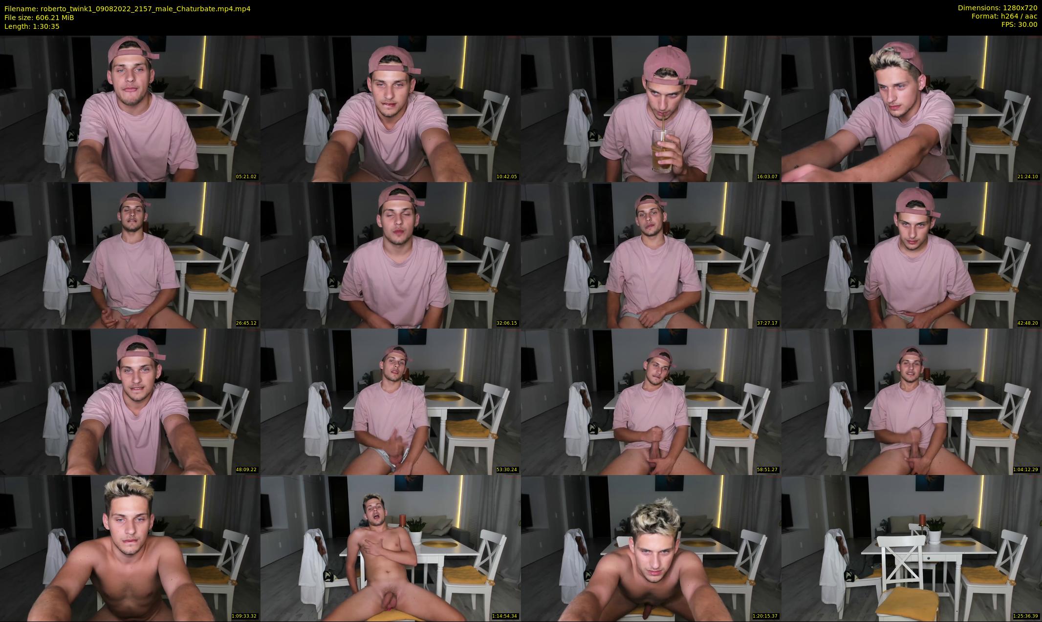 roberto_twink1 — 91 minute Chaturbate male cam show recording, 720p, Aug 9, 2022