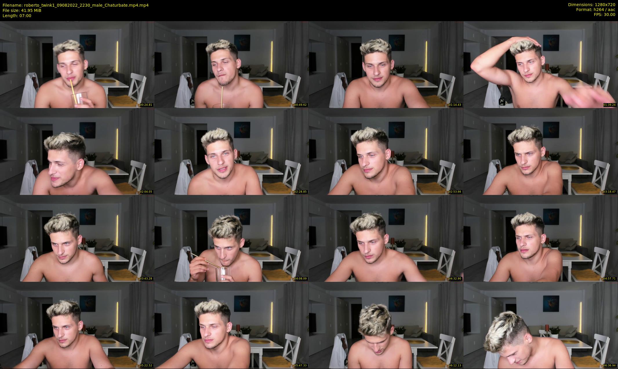 roberto_twink1 — 7 minute Chaturbate male cam show recording, 720p, Aug 9, 2022